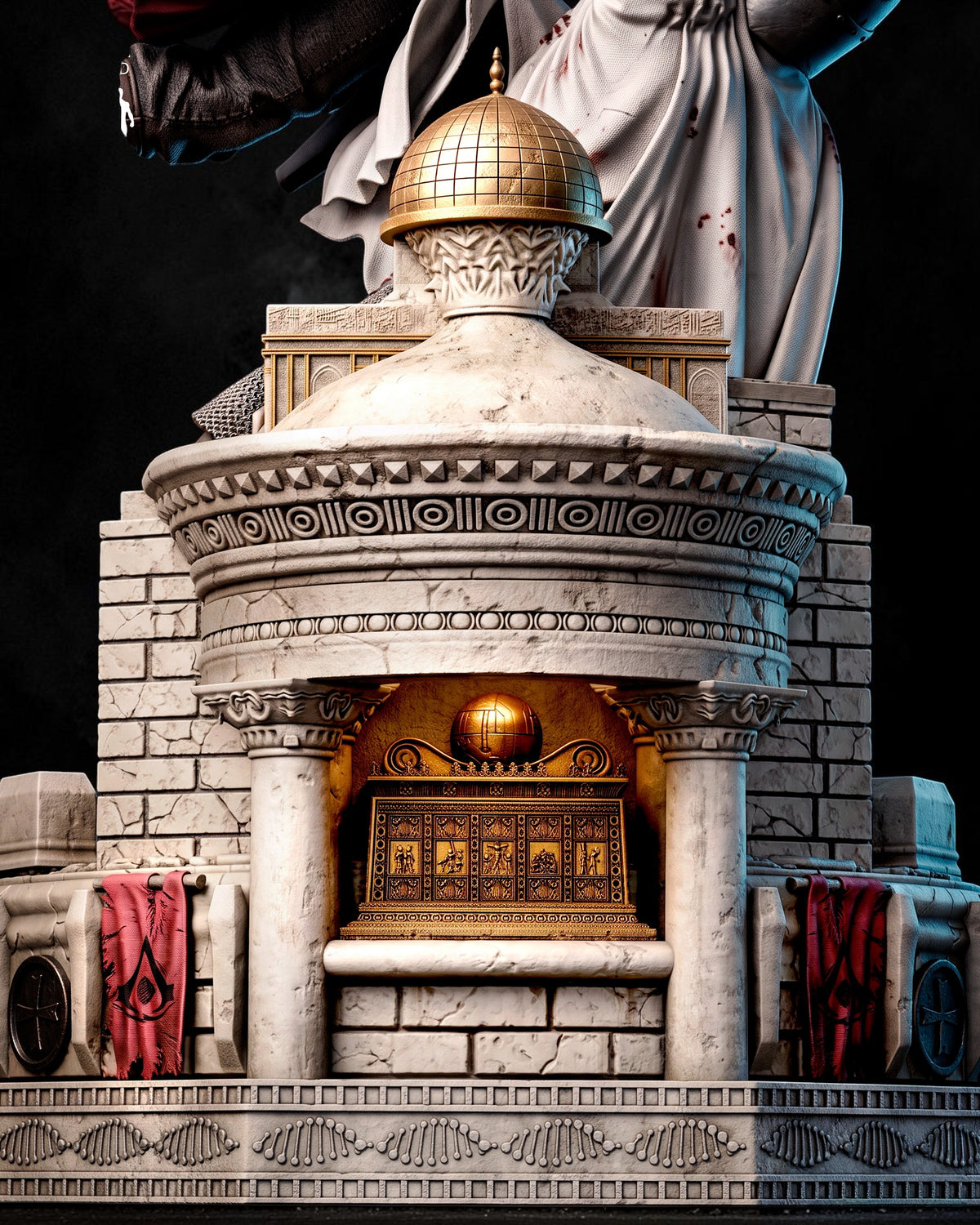 Altair Battle Diorama | Assassin’s Creed | Fan Art | Fully Magnetized Collectible Figurine