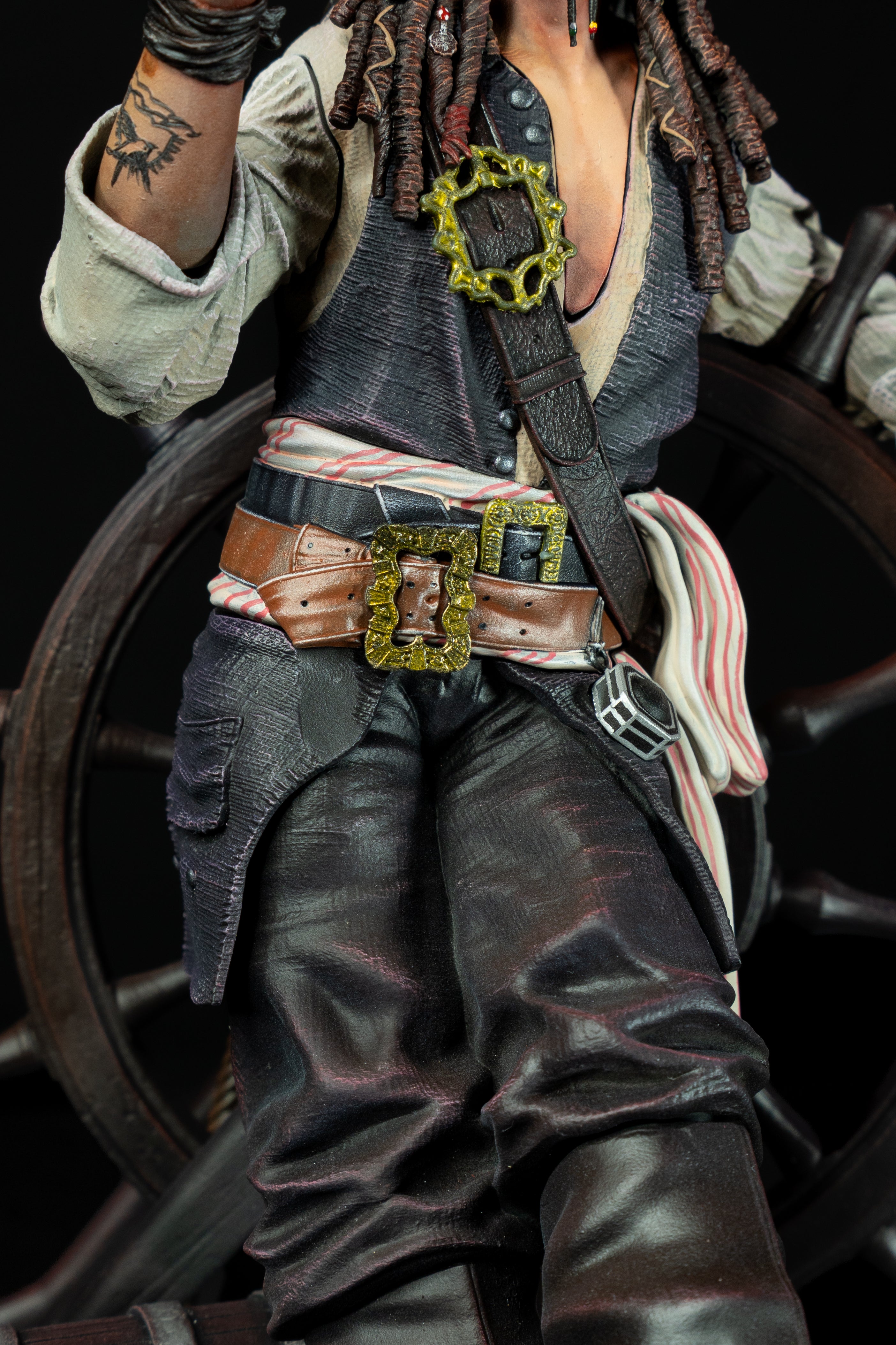 Captain Jack Sparrow | Pirates of the Caribbean | Fan Art – Fully Magnetized Hand-Painted Figure