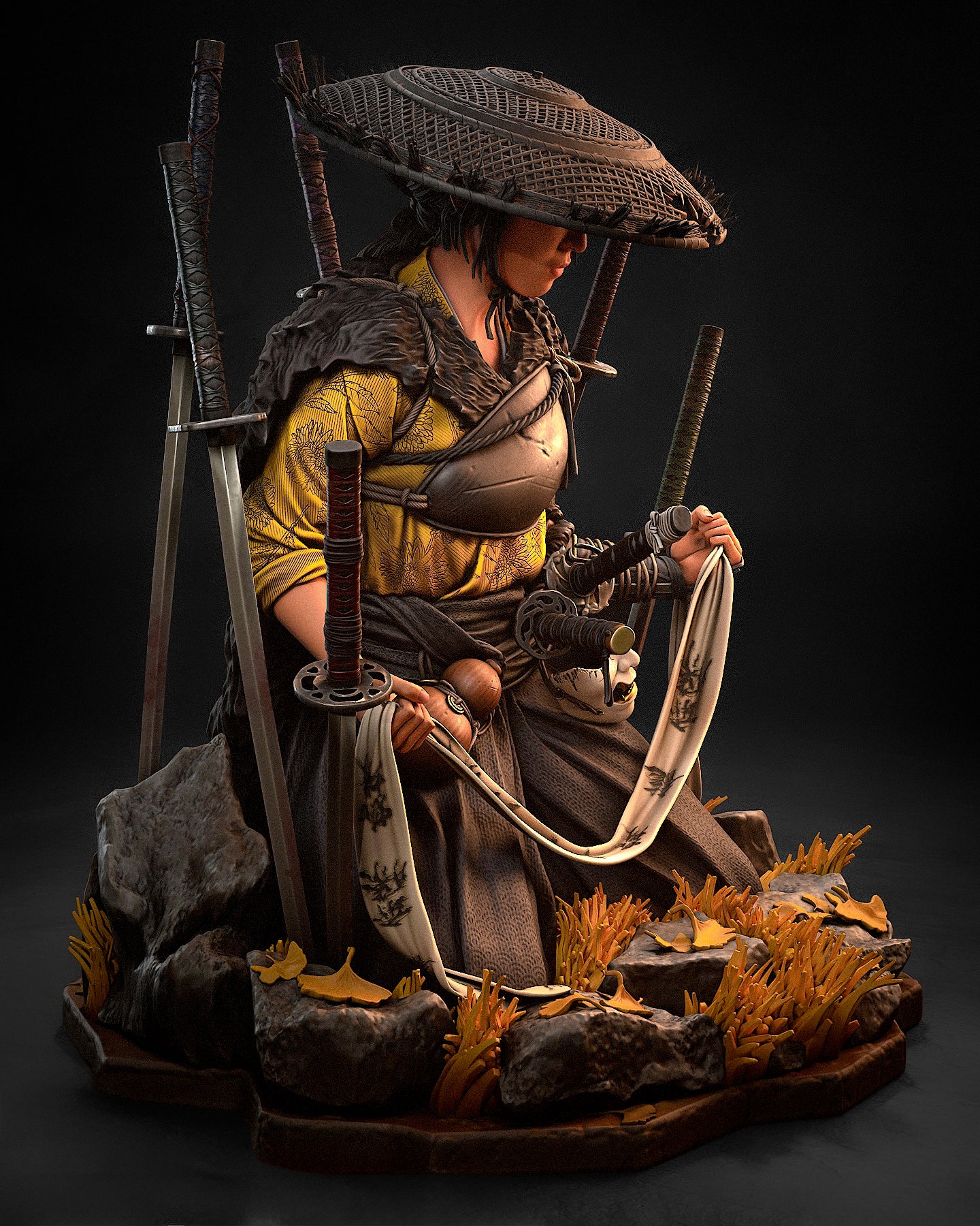 Atsu | Ghost of Yōtei Fan Art | Fully Magnetized Collectible Figurine