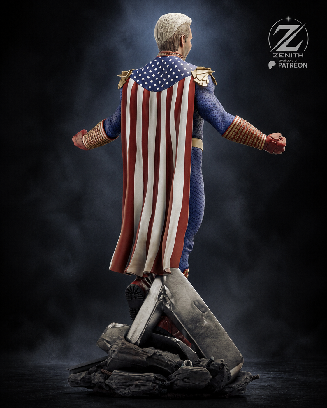 Homelander | The Boys | Fan Art – Fully Magnetized Hand-Painted Figure
