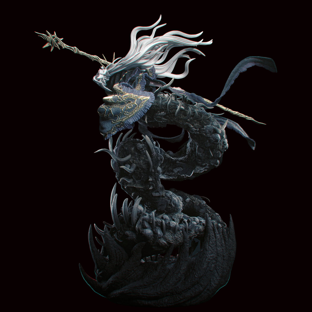Aldrich, Devourer of Gods | Dark Souls III | Fan Art | Fully Magnetized Figurine
