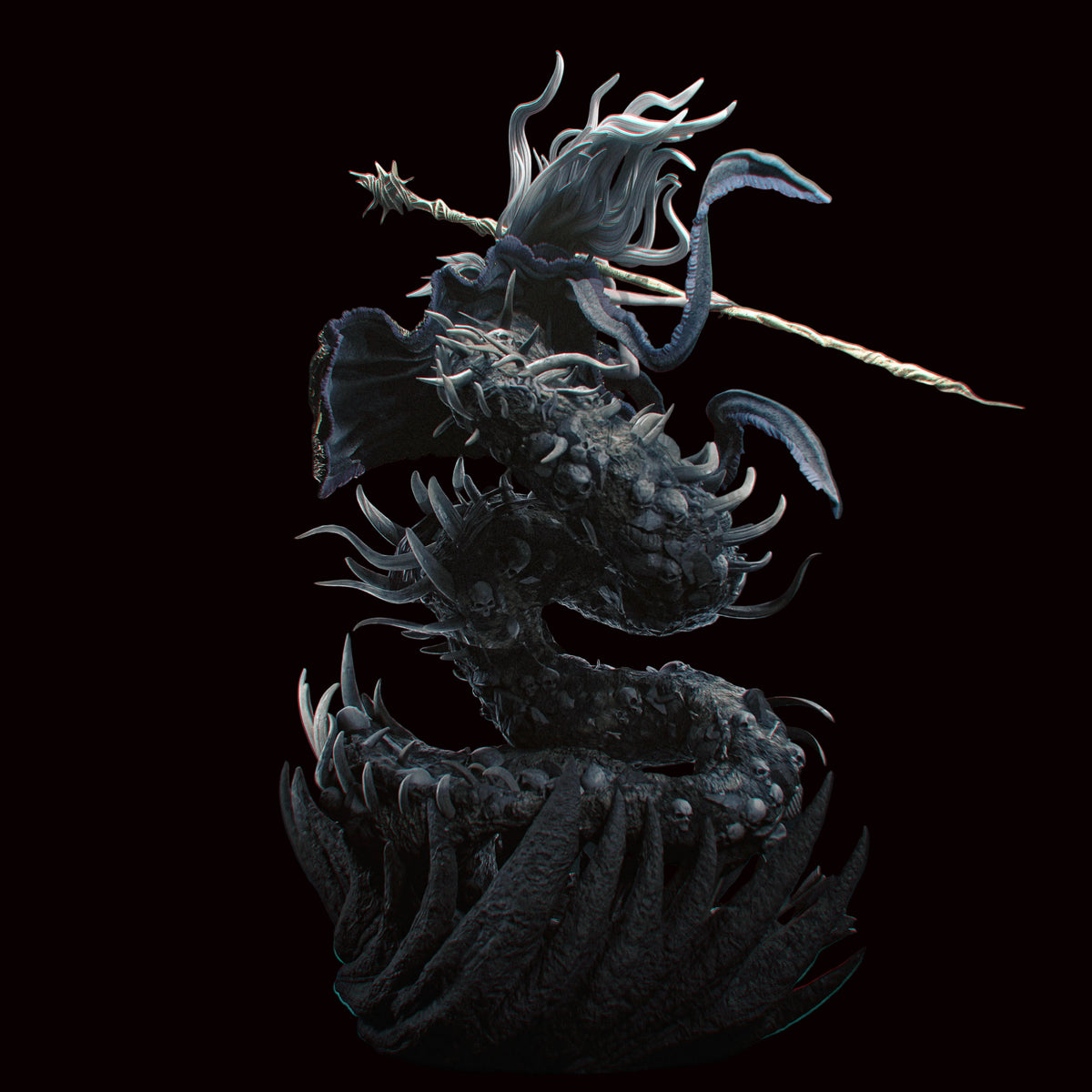 Aldrich, Devourer of Gods | Dark Souls III | Fan Art | Fully Magnetized Figurine
