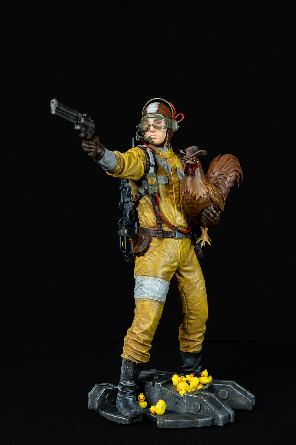 Raider with Scrappy the Rooster (Arc Raiders Fan Art) – Fully Magnetized Figure