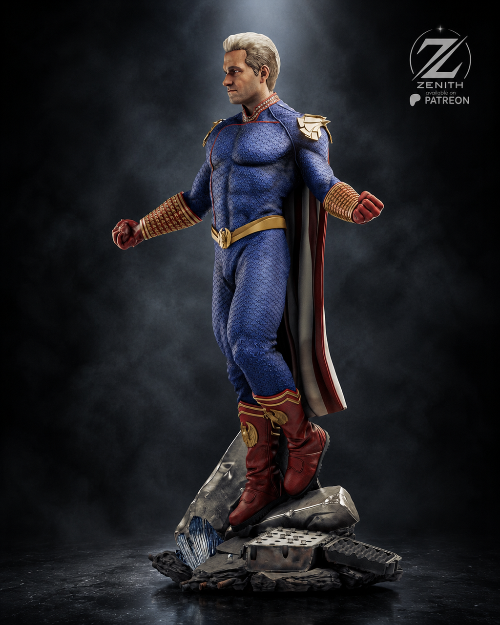 Homelander | The Boys | Fan Art – Fully Magnetized Hand-Painted Figure