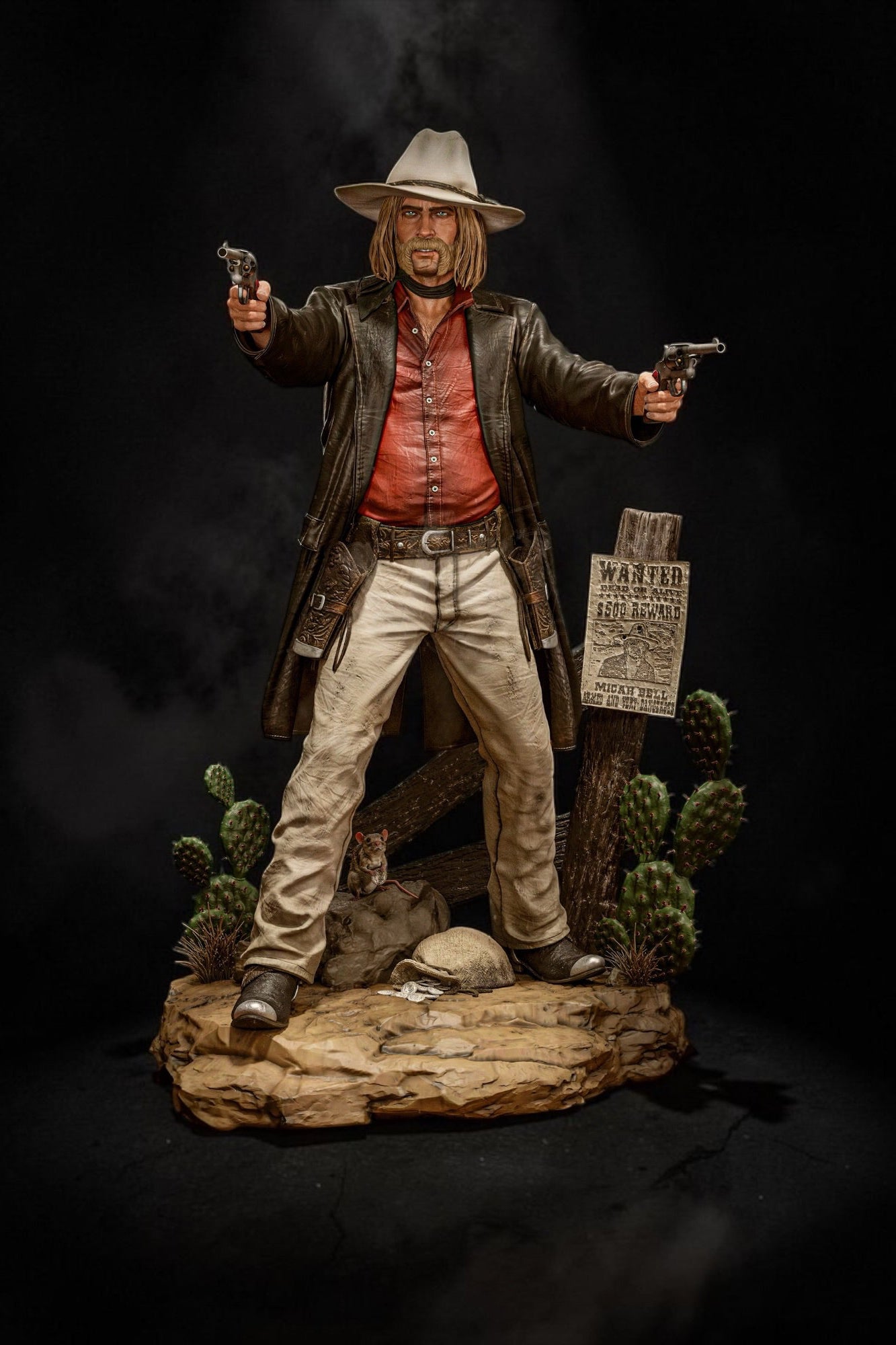 Micah Bell | Red Dead Redemption 2 | Fan Art | Fully Magnetized Collectible Figurine