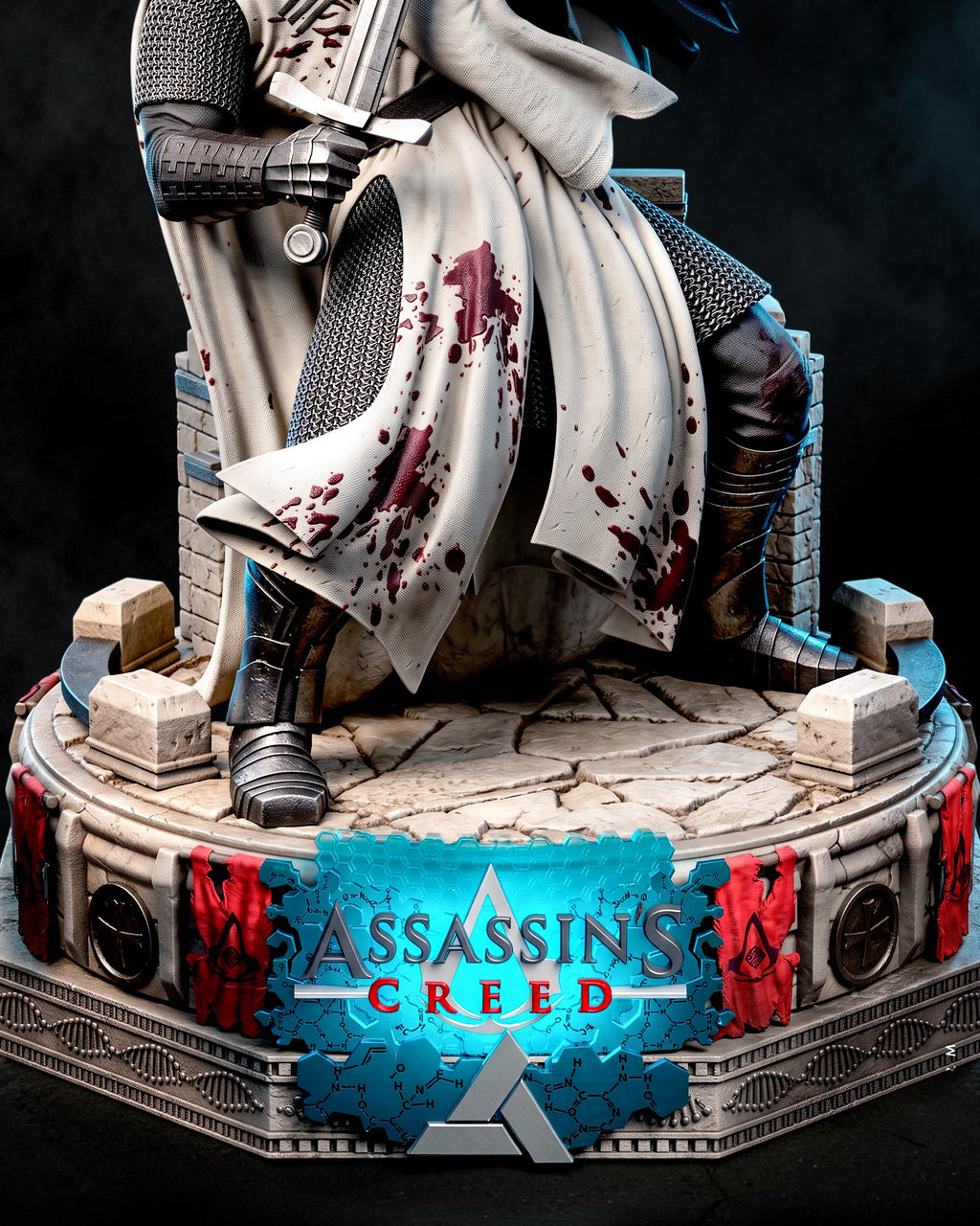 Altair Battle Diorama | Assassin’s Creed | Fan Art | Fully Magnetized Collectible Figurine