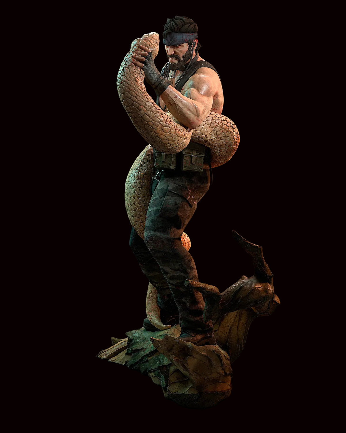 Naked Snake / Big Boss | Metal Gear Solid 3: Snake Eater | Fan Art | Fully Magnetized Figurine