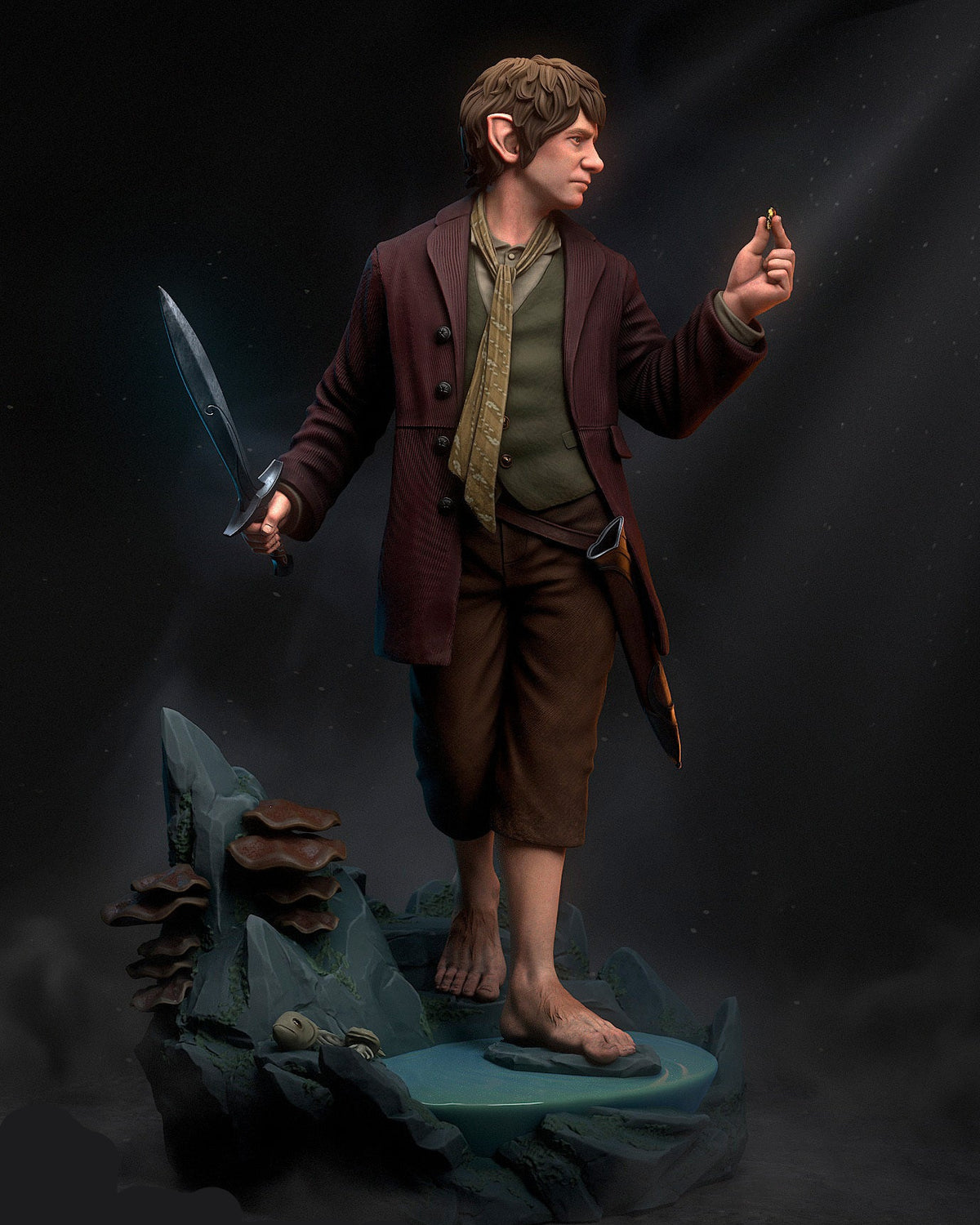 Bilbo Baggins | The Hobbit / The Lord of the Rings | Fan Art | Fully Magnetized Figurine