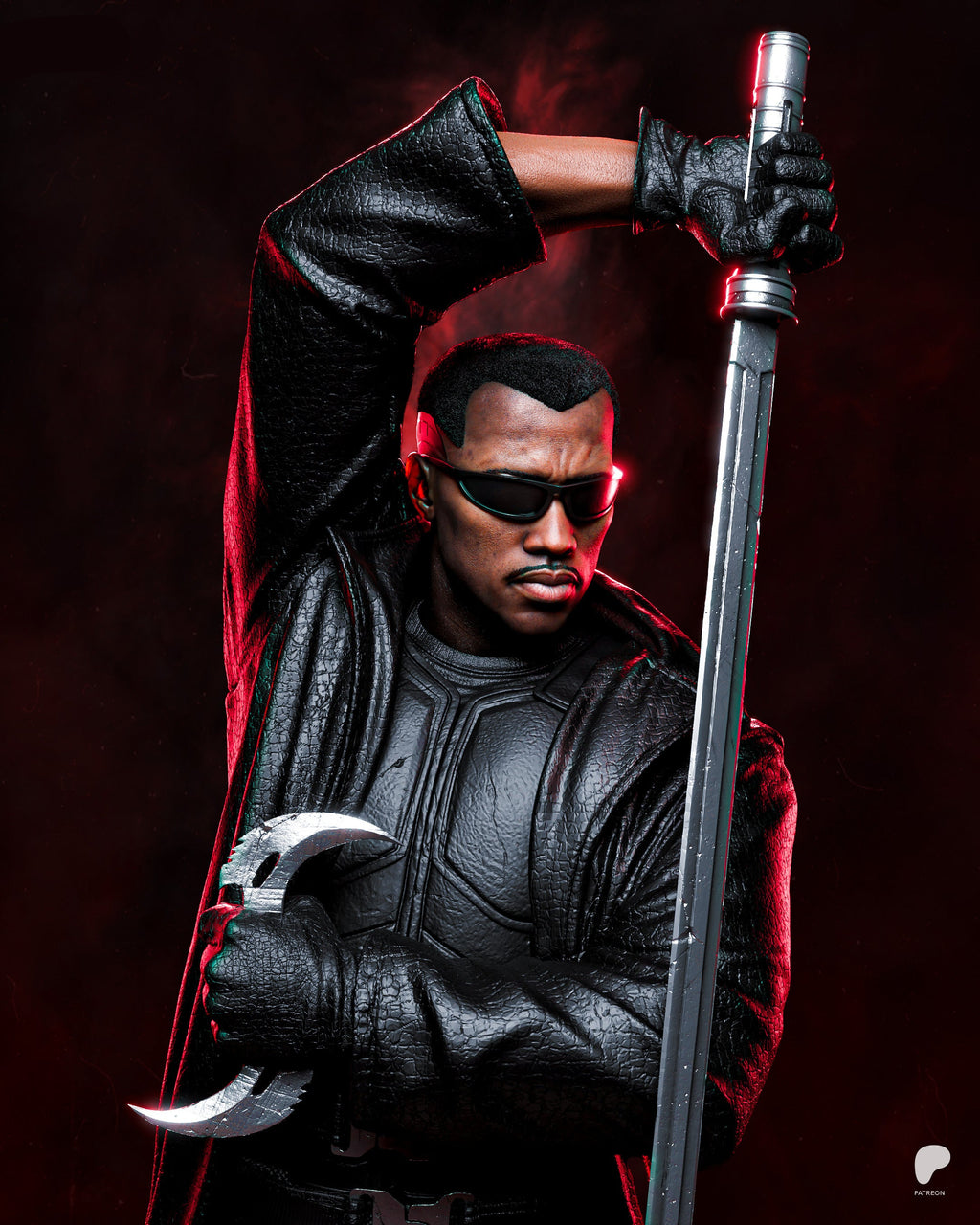 Blade | Marvel Comics / Movies | Fan Art | Fully Magnetized Figurine