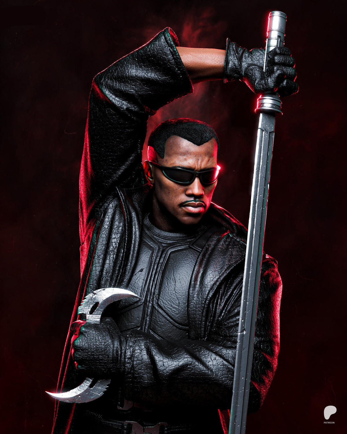 Blade | Marvel Comics / Movies | Fan Art | Fully Magnetized Figurine