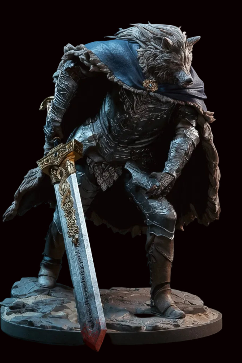 Blaidd the Half-Wolf | Elden Ring | Fan Art | Fully Magnetized Collectible Figurine