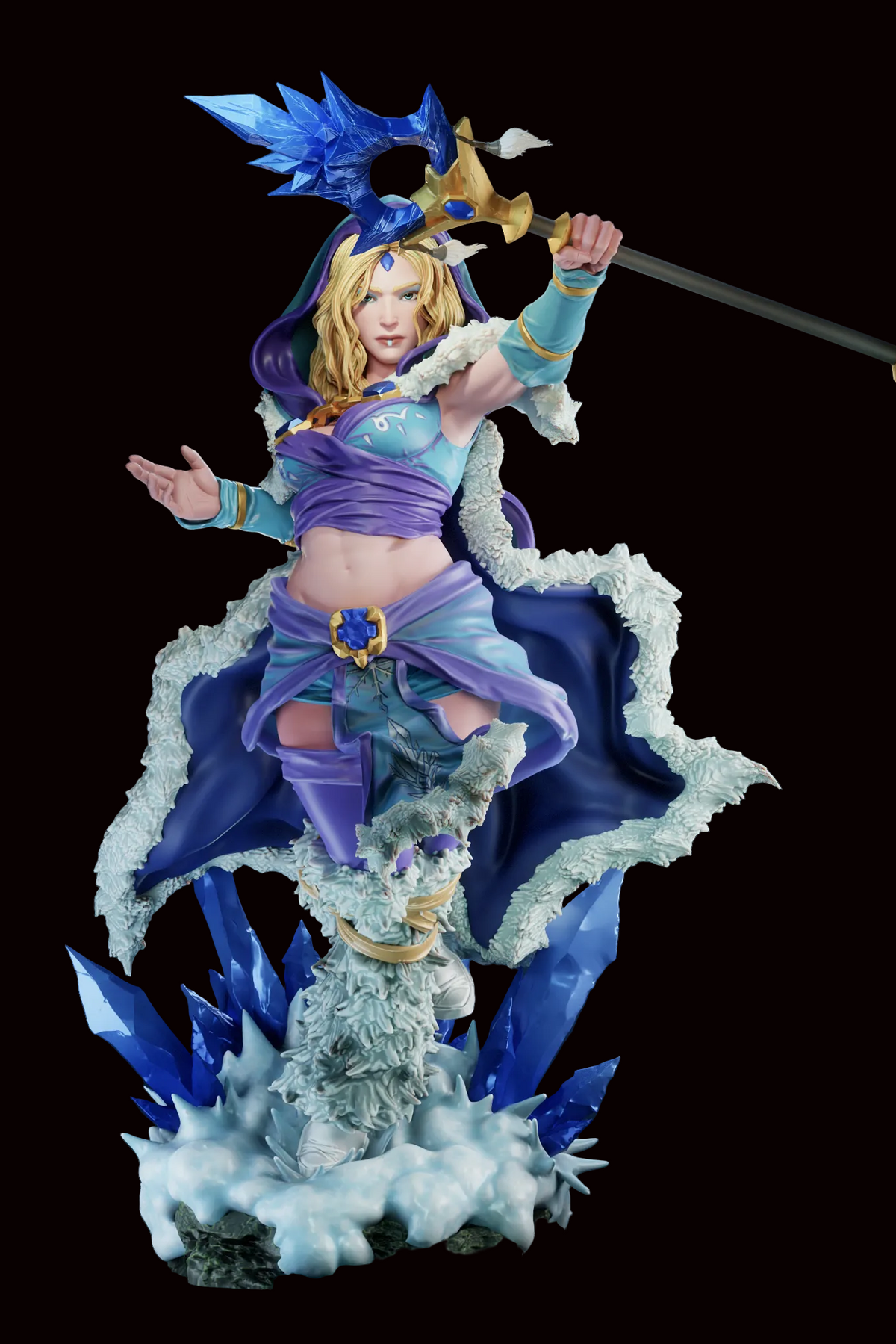 Crystal Maiden | Rylai | Dota 2 | Valve | Gaming Collectible | Fan Art | Fully Magnetized Figurine