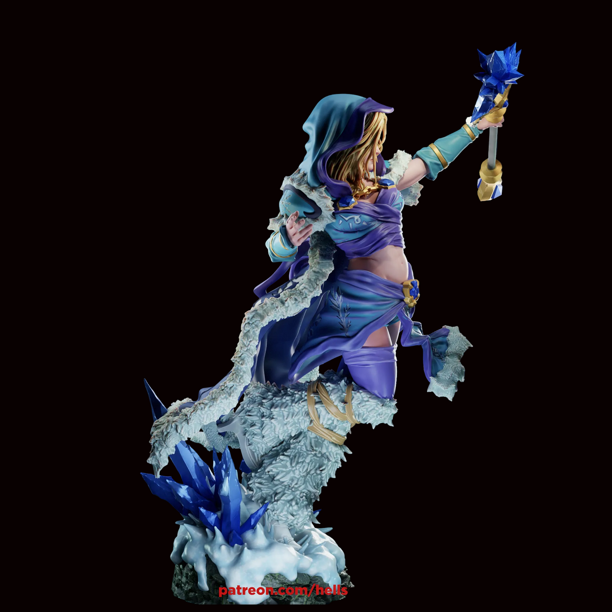 Crystal Maiden | Rylai | Dota 2 | Valve | Gaming Collectible | Fan Art | Fully Magnetized Figurine