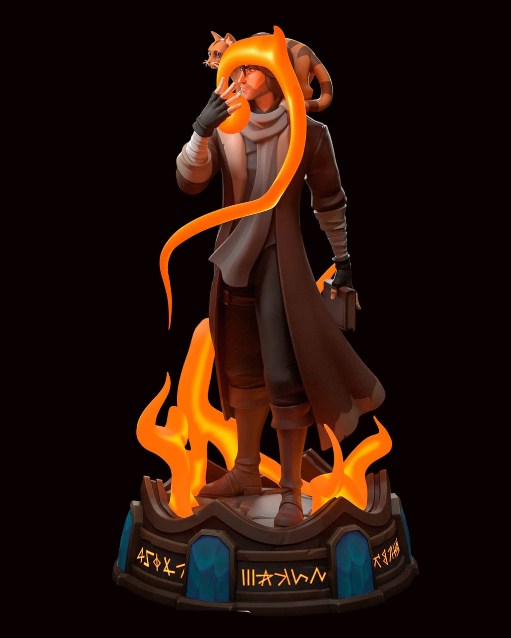 Caleb Widogast & Frumpkin | Critical Role / The Legend of Vox Machina | Fan Art | Fully Magnetized Figurine
