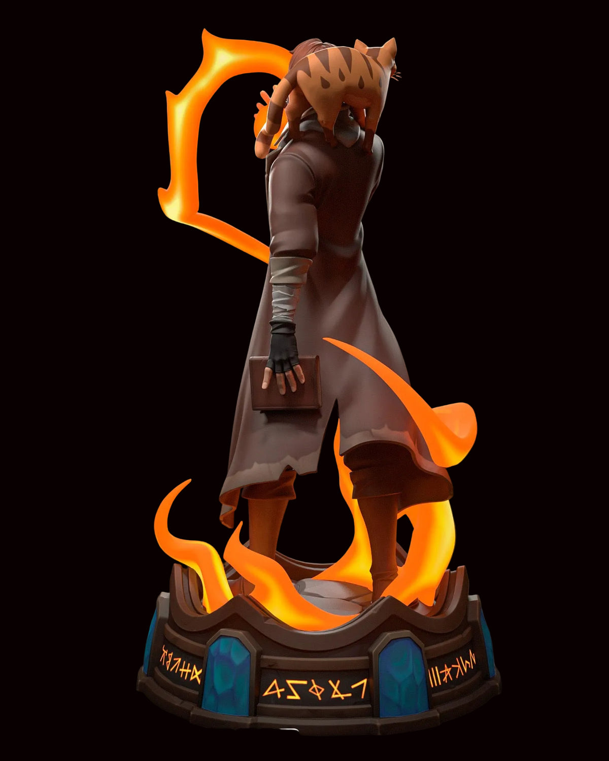 Caleb Widogast & Frumpkin | Critical Role / The Legend of Vox Machina | Fan Art | Fully Magnetized Figurine