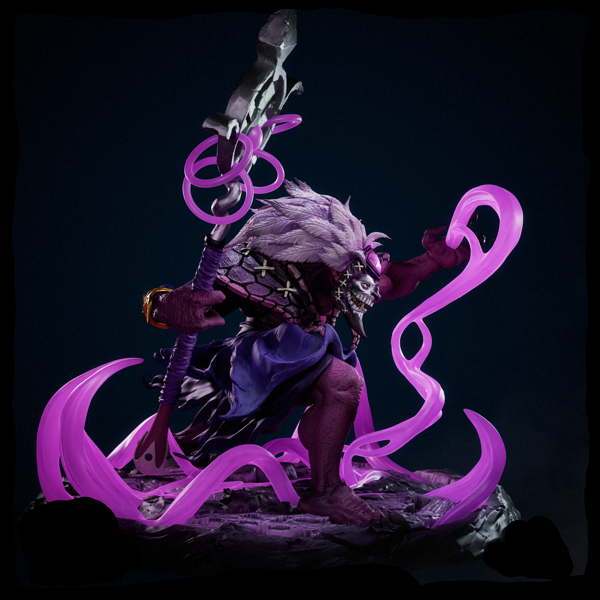 Dazzle | Shadow Priest | Dota 2 | Gaming Collectible | Fan Art | Fully Magnetized Figurine