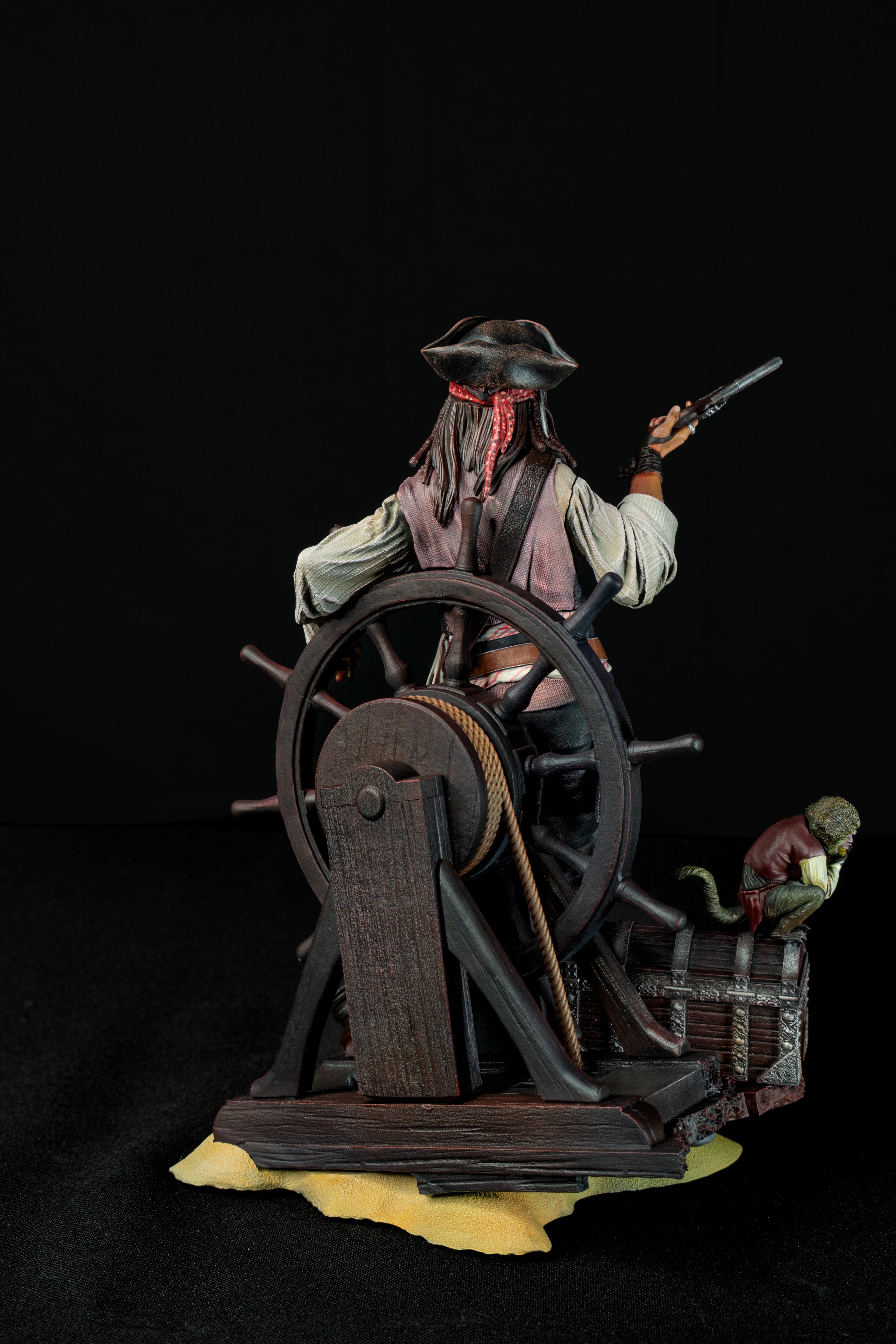Captain Jack Sparrow | Pirates of the Caribbean | Fan Art – Fully Magnetized Hand-Painted Figure