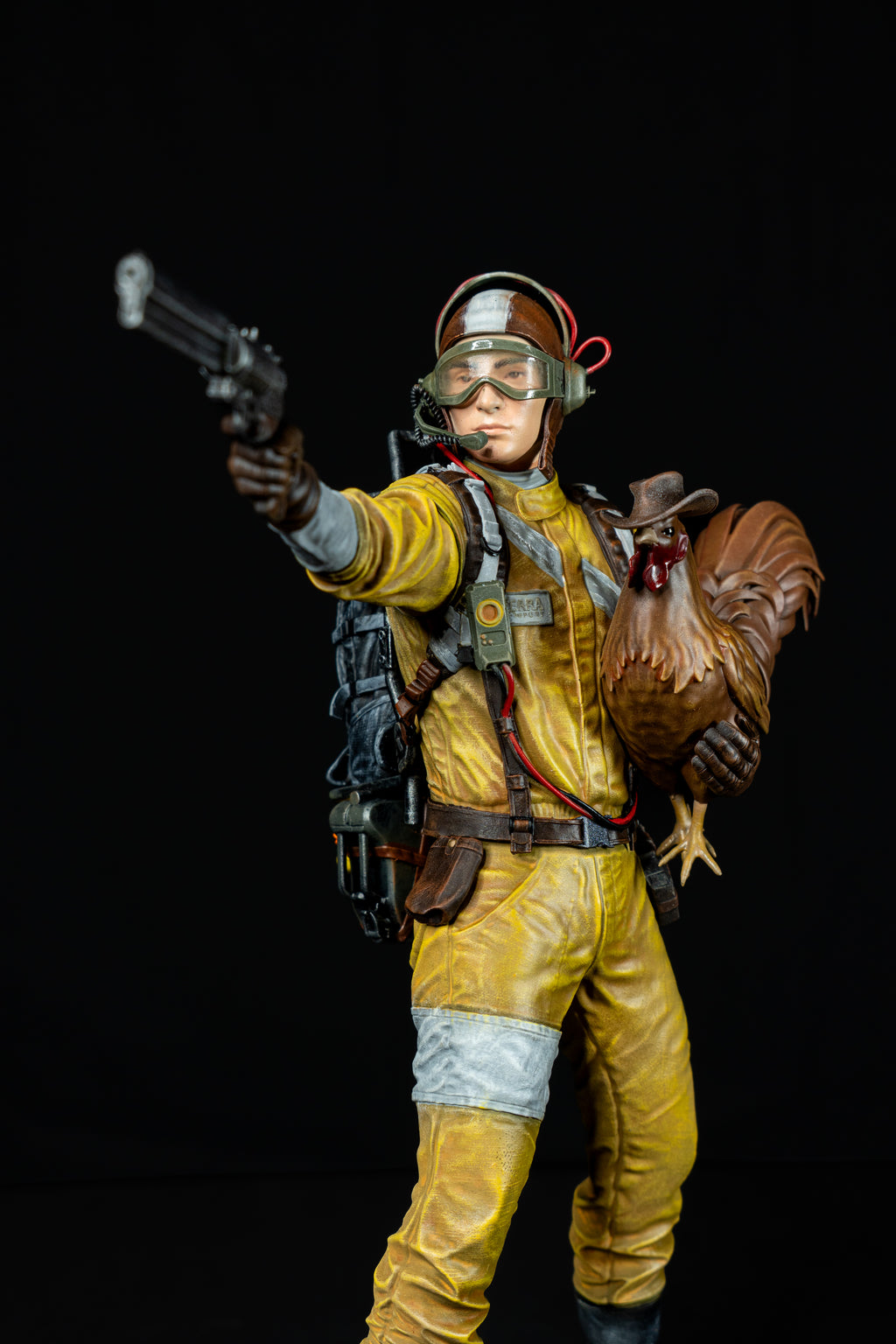 Raider with Scrappy the Rooster (Arc Raiders Fan Art) – Fully Magnetized Figure