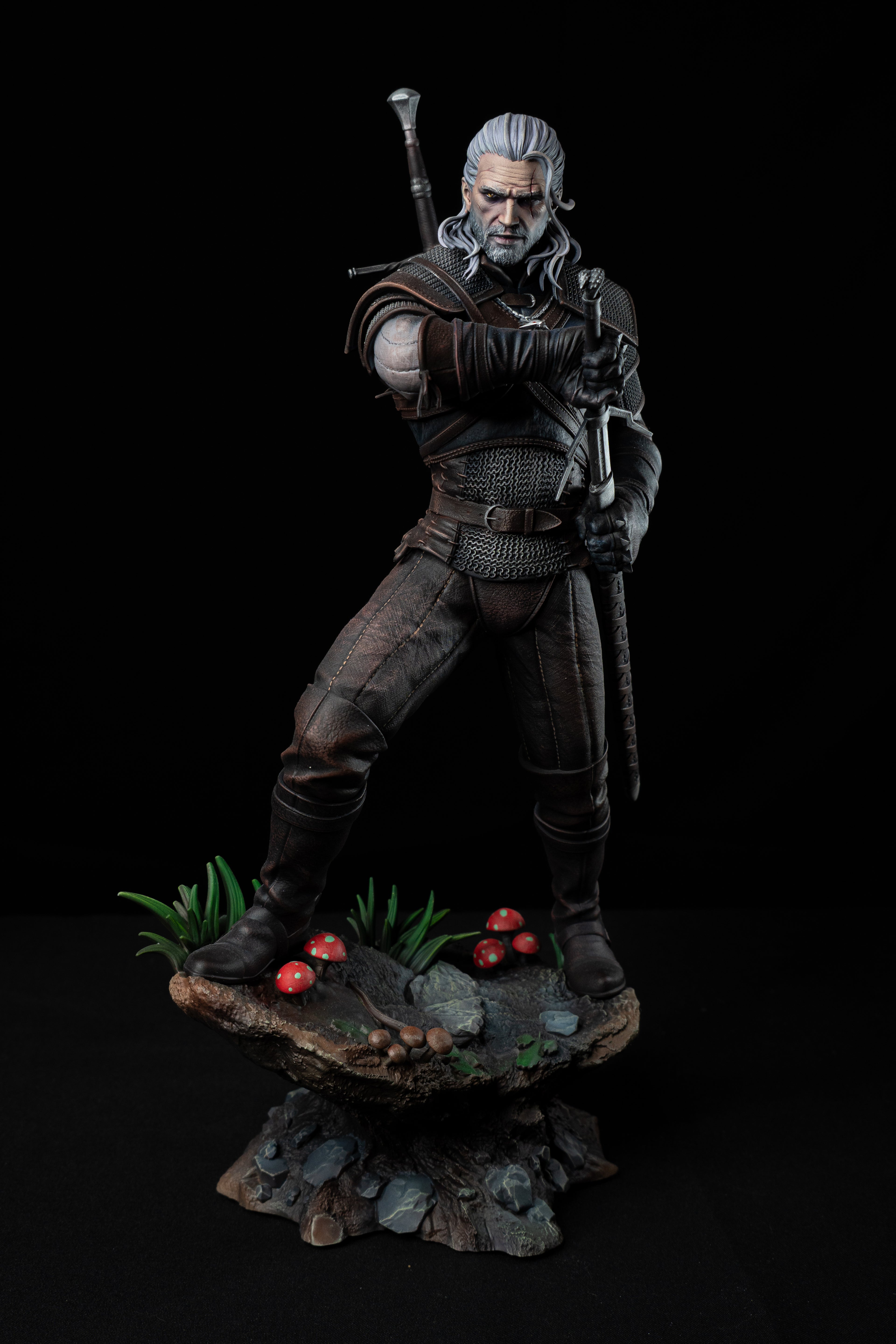 Geralt Hand-Painted Fully Magnetised Premium Figure