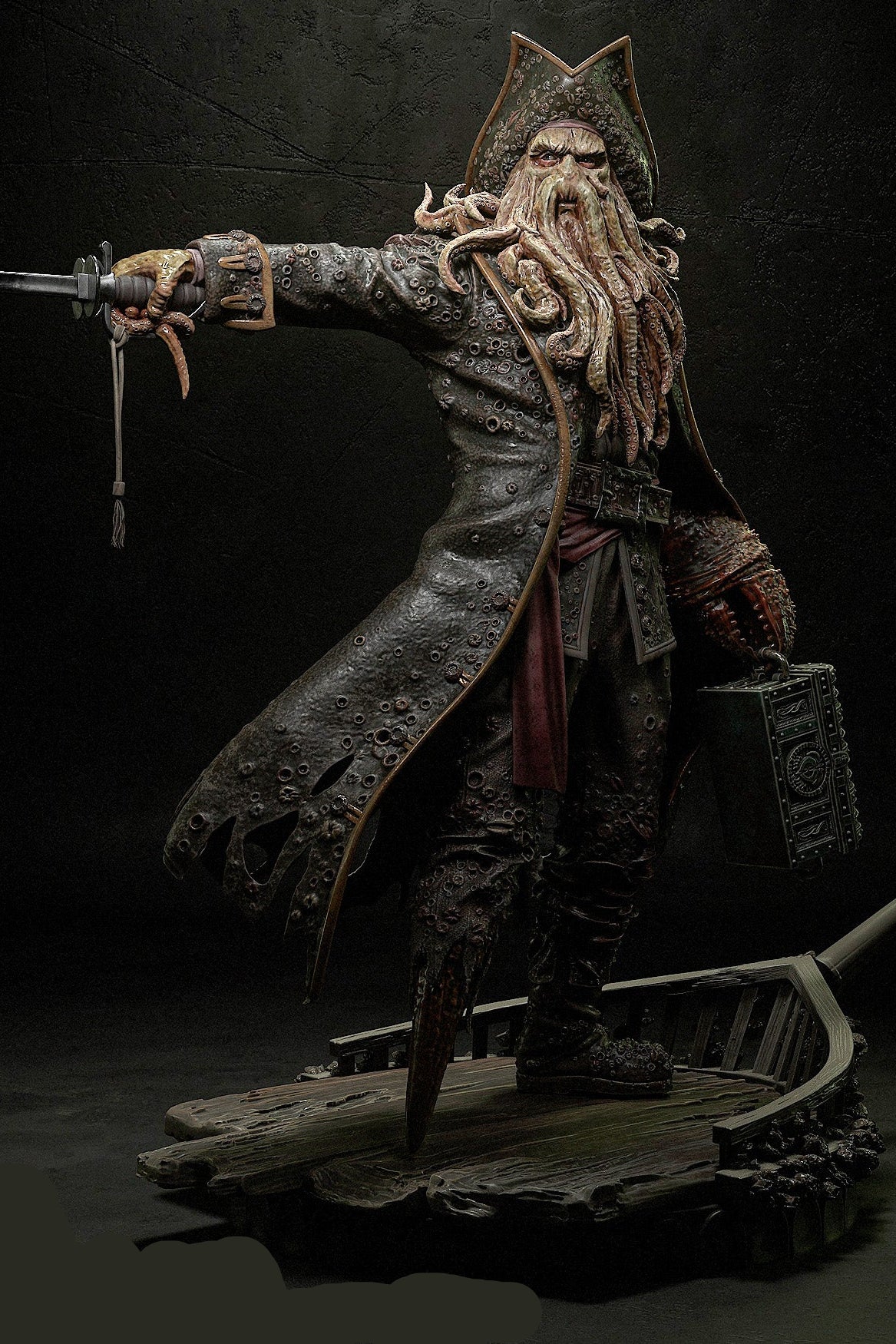 Davy Jones | Pirates of the Caribbean | Fan Art | Fully Magnetized Figurine