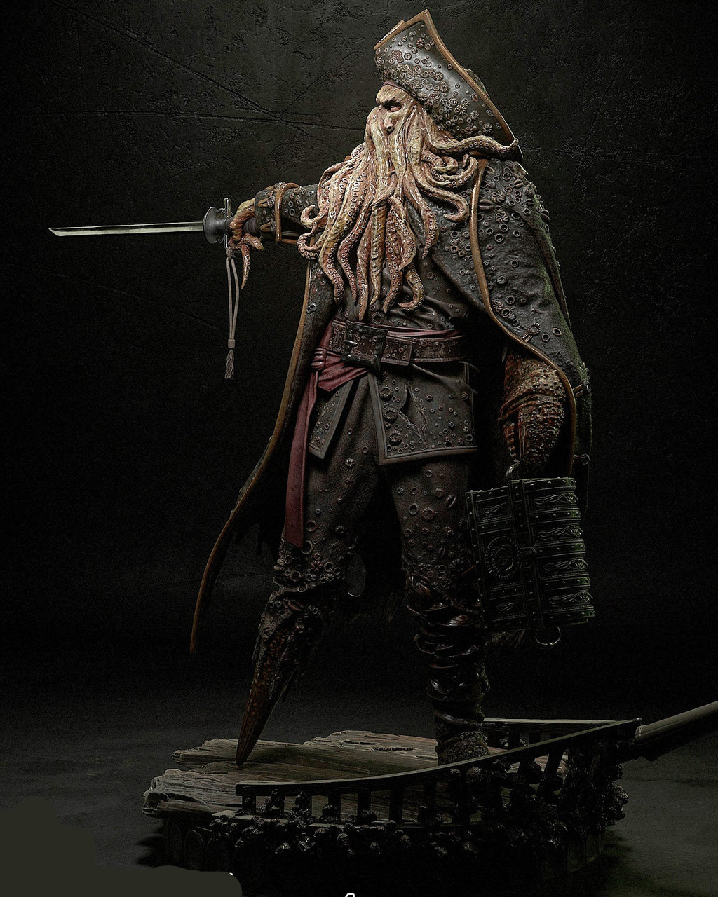 Davy Jones | Pirates of the Caribbean | Fan Art | Fully Magnetized Figurine