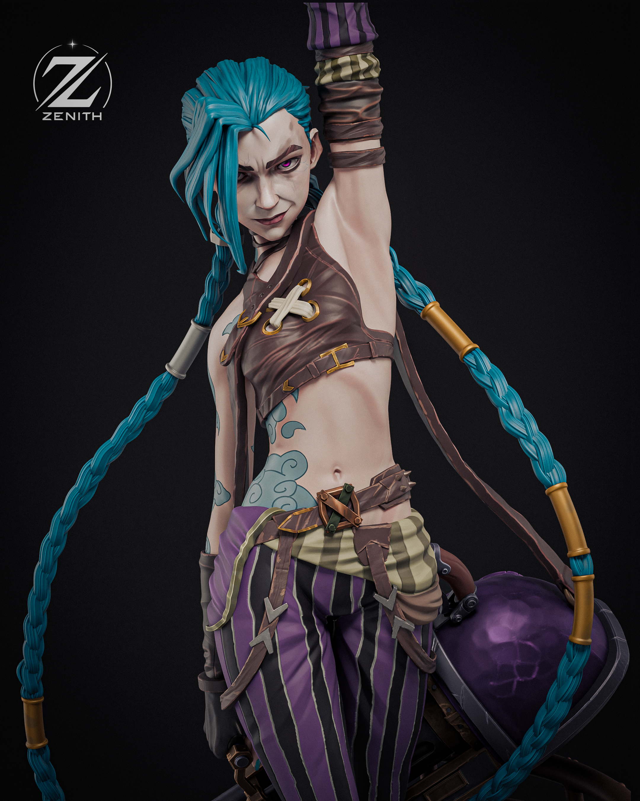 Jinx | Arcane | Fan Art | Fully Magnetized Collectible Figurine