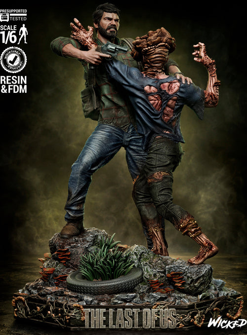 Колекційна фігурка Джоела та Клікера у масштабі 1/6 | The Last of Us | Фан-арт