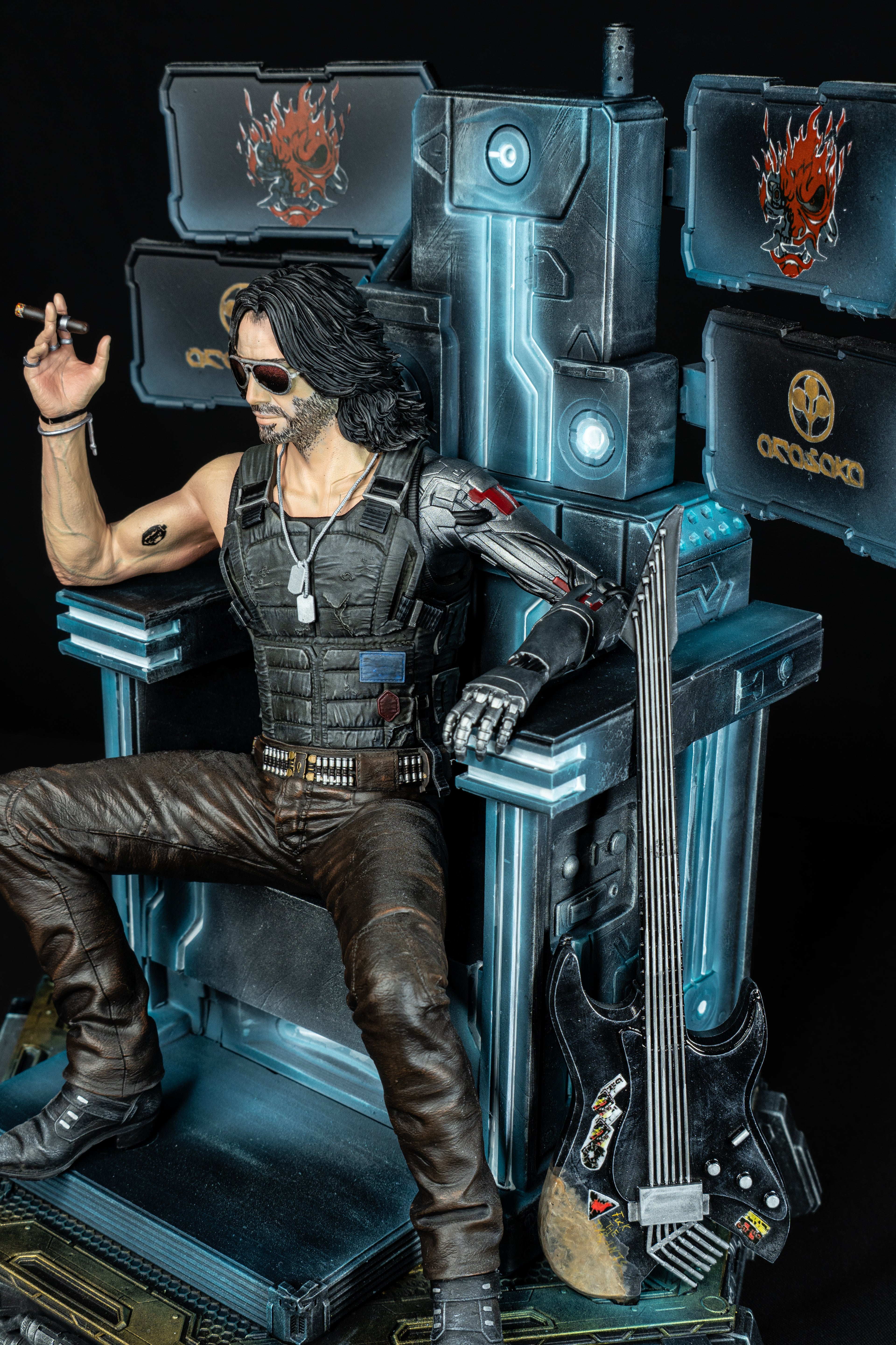 Collectible Fully Magnetized Johnny Silverhand Figurine | Cyberpunk 2077 | Fan Art