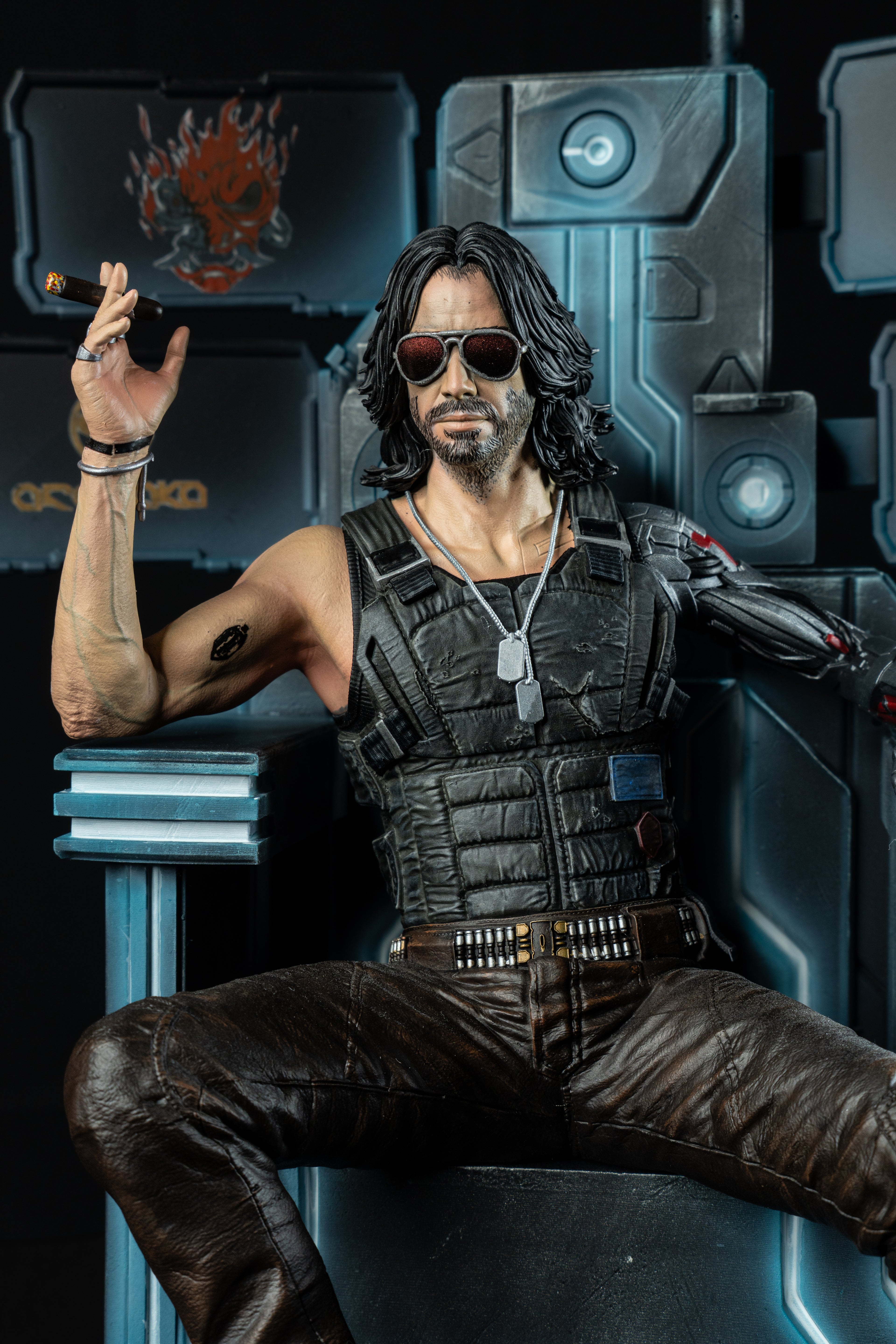 Collectible Fully Magnetized Johnny Silverhand Figurine | Cyberpunk 2077 | Fan Art