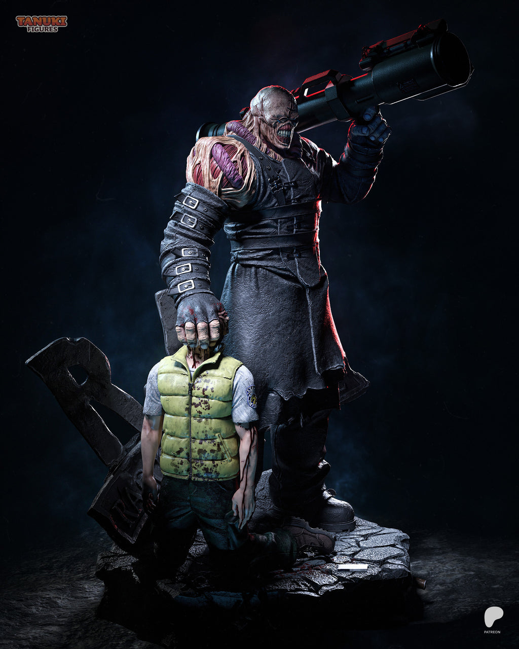 Nemesis | Resident Evil 3 | Fan Art | Fully Magnetized Collectible Figurine