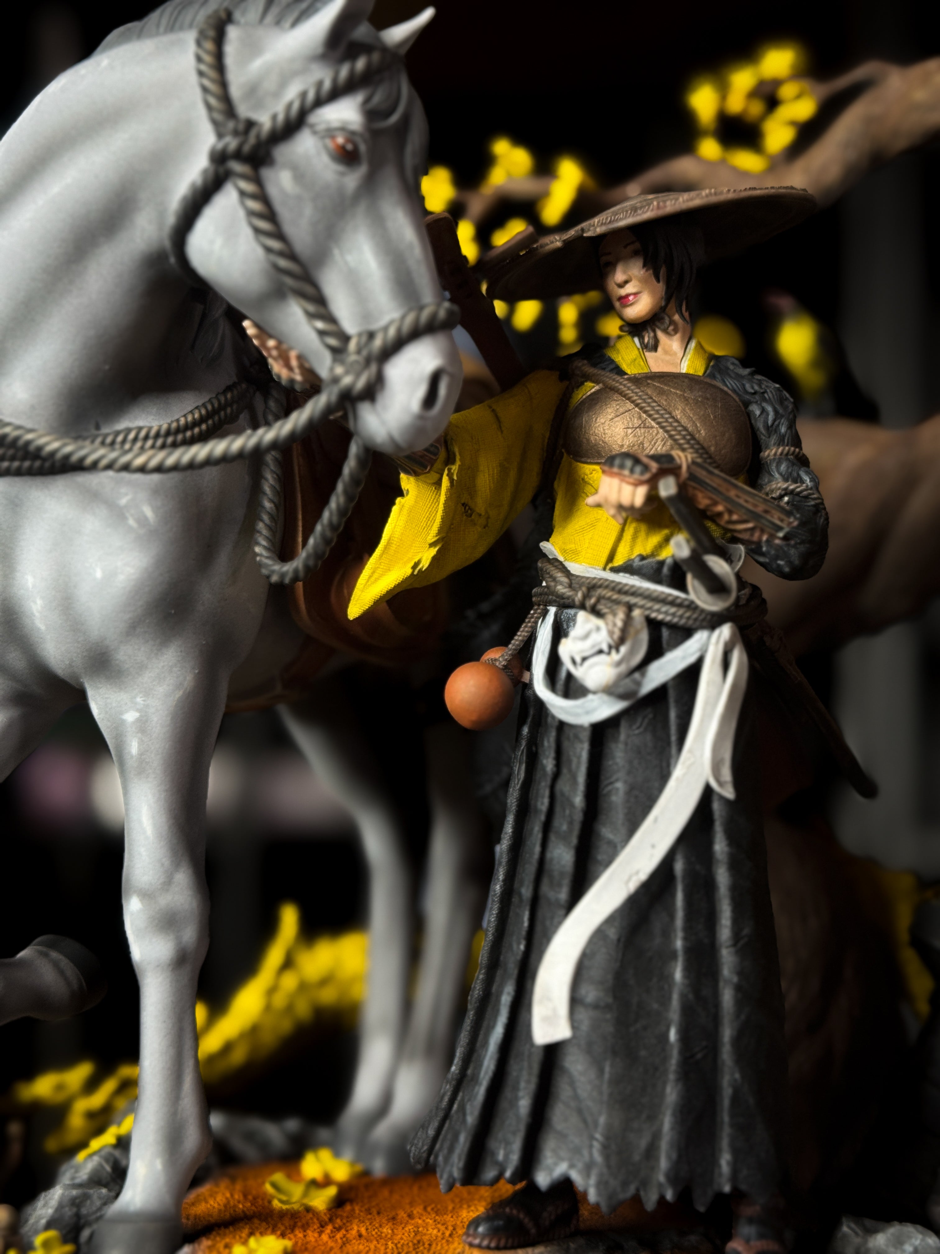 The Ghost | Ghost of Yōtei Fan Art | Fully Magnetized Collectible Figurine