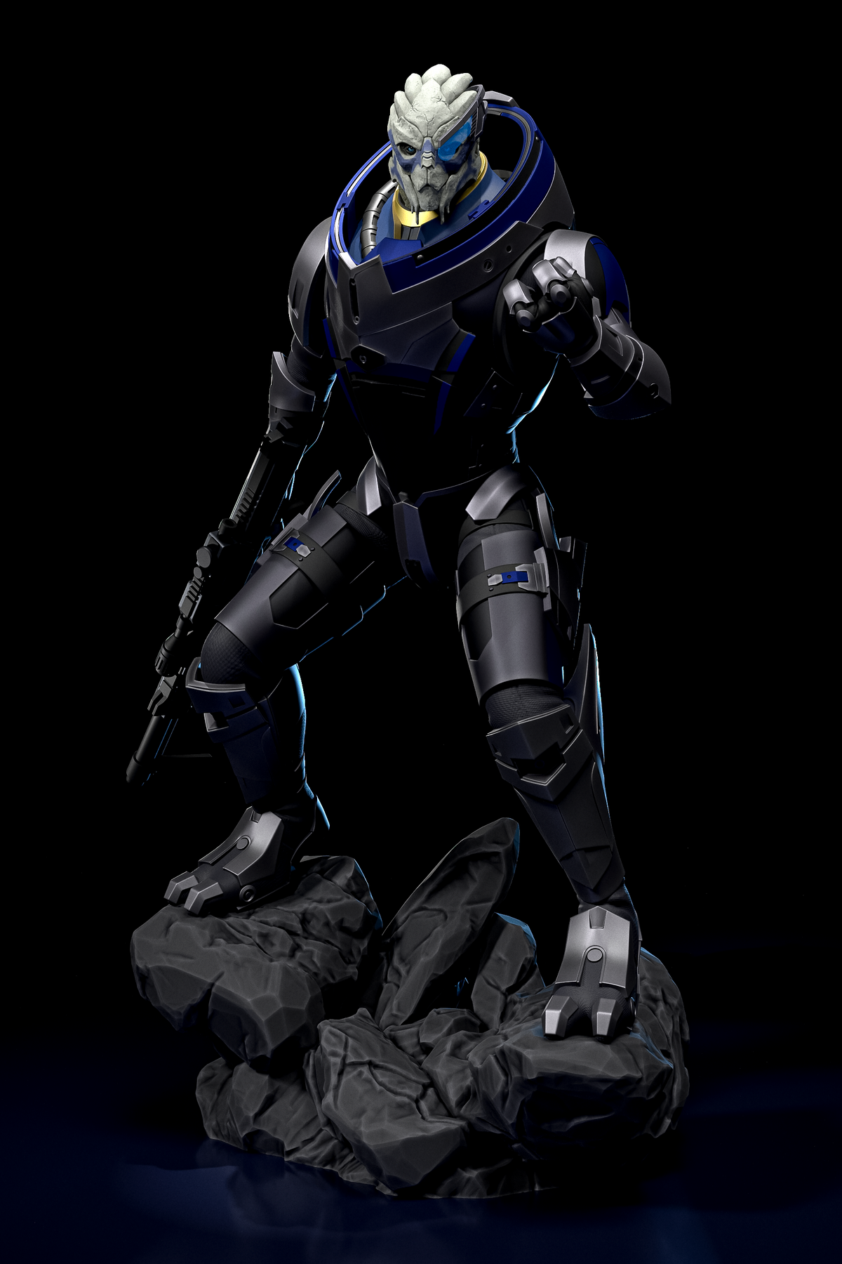Garrus Vakarian | Mass Effect | Fan Art | Fully Magnetized Figurine