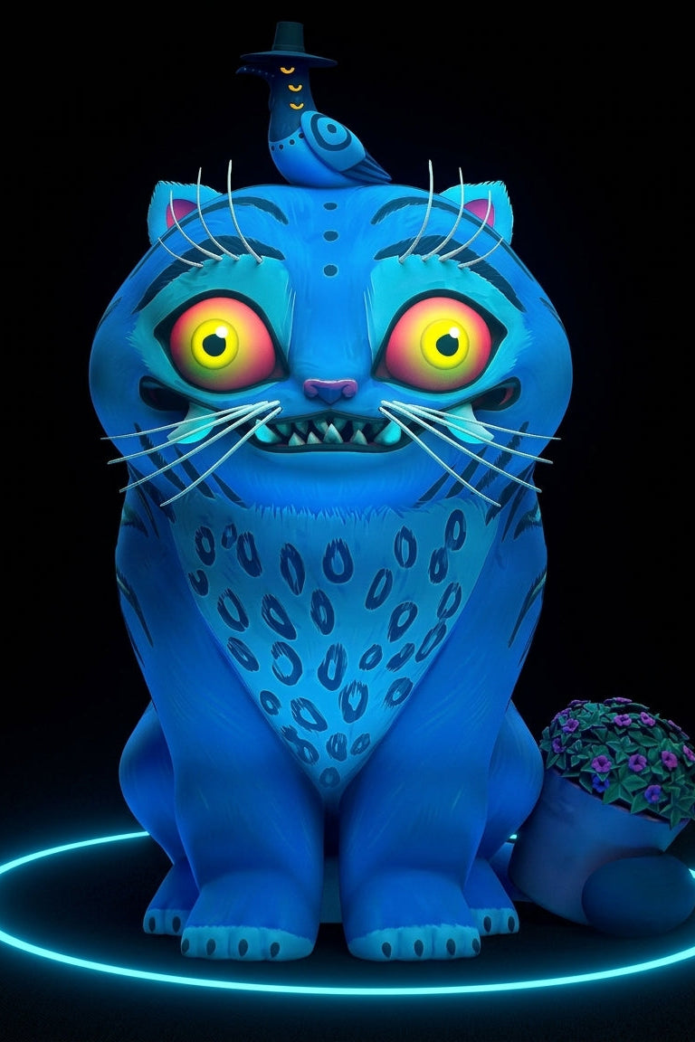 Derpy Tiger | K-pop Demon Hunters | Fan Art | Fully Magnetized Collectible Figurine