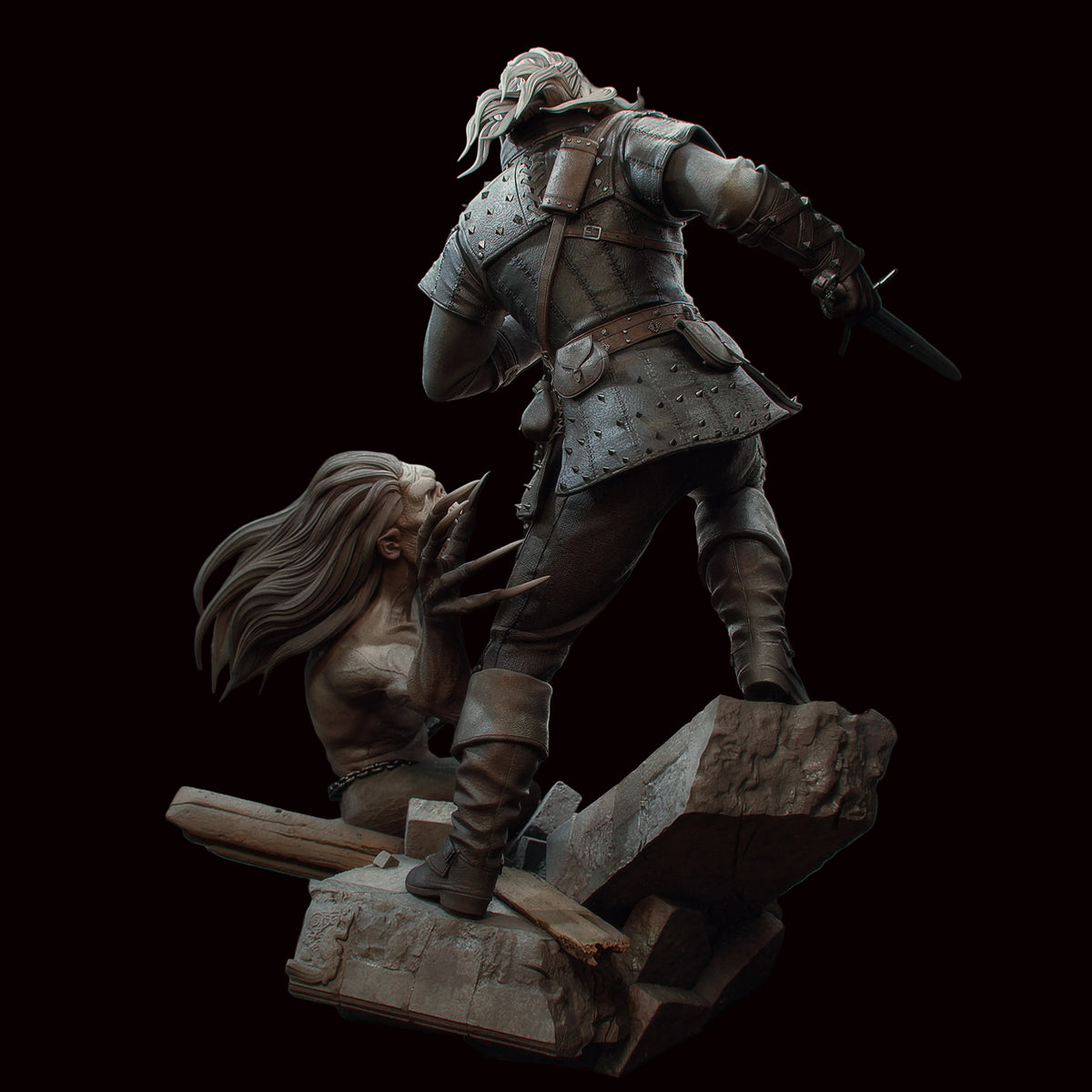 Geralt of Rivia | The Witcher 3: Wild Hunt | Fan Art | Fully Magnetized Figurine