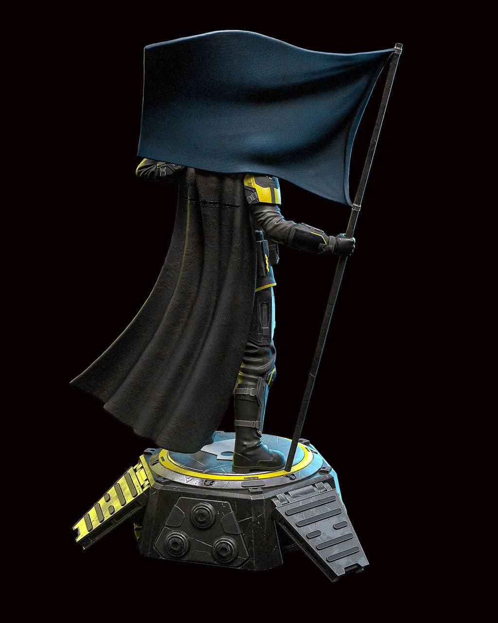 Helldiver (Super Earth Salute) | Helldivers 2 | Fan Art | Fully Magnetized Figurine