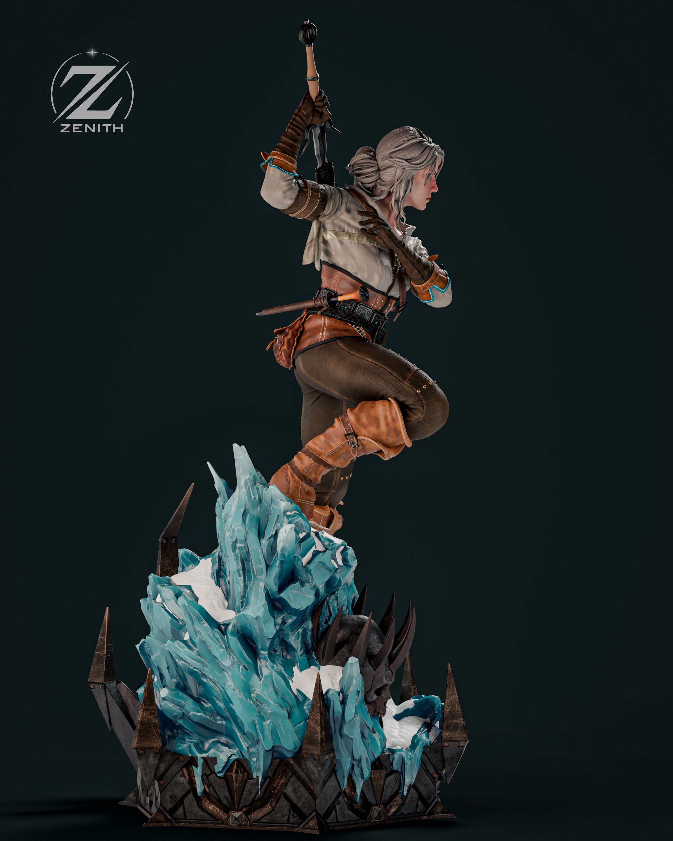 Collectible Fully Magnetized Ciri Figurine | The Witcher 3 | Fan Art