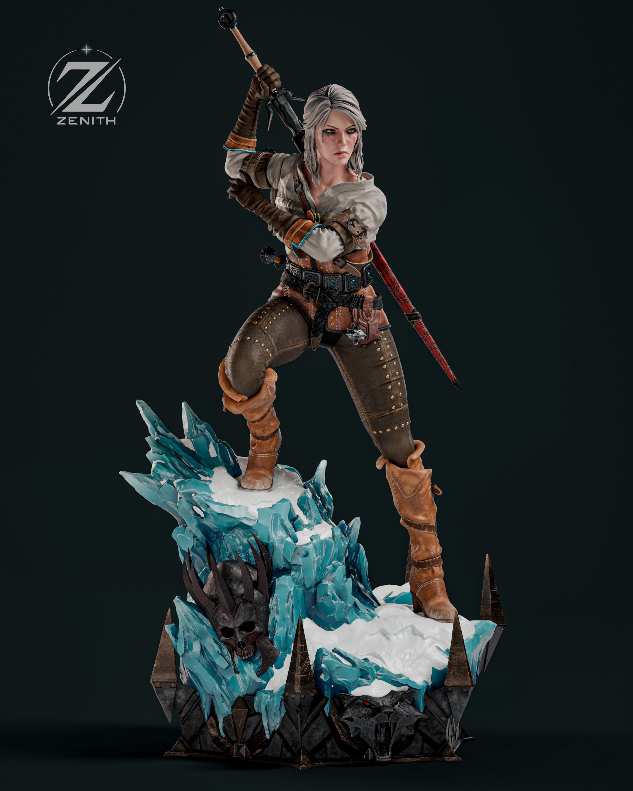 Collectible Fully Magnetized Ciri Figurine | The Witcher 3 | Fan Art