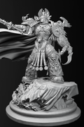 Collectible Fully Magnetized Golden Emperor with Flaming Sword Figurine | base option 2