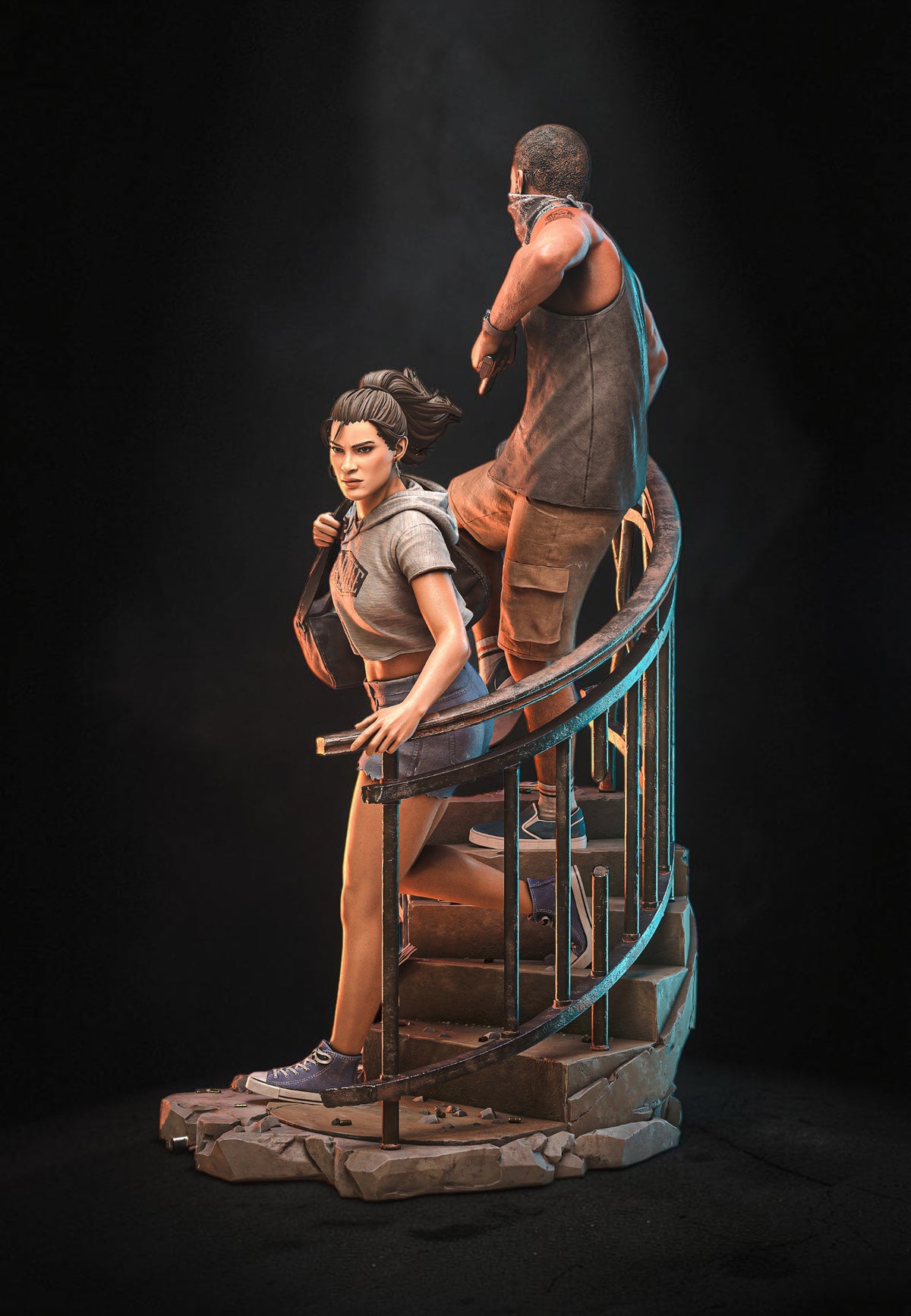 Lucia & Jason | GTA VI | Fan Art | Fully Magnetized Collectible Diorama