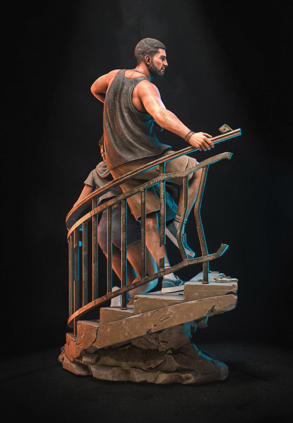 Lucia & Jason | GTA VI | Fan Art | Fully Magnetized Collectible Diorama