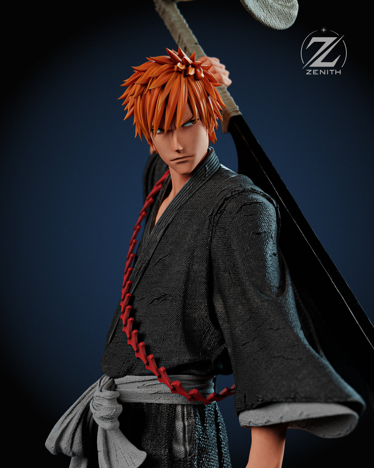 Ichigo Kurosaki (Shikai Zangetsu) | Bleach | Fan Art | Fully Magnetized Figurine