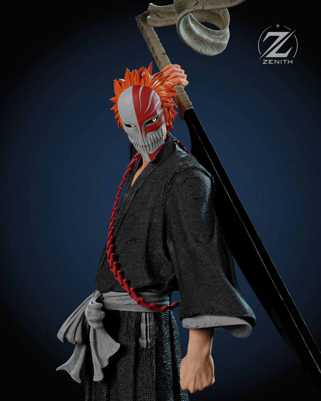 Ichigo Kurosaki (Shikai Zangetsu) | Bleach | Fan Art | Fully Magnetized Figurine