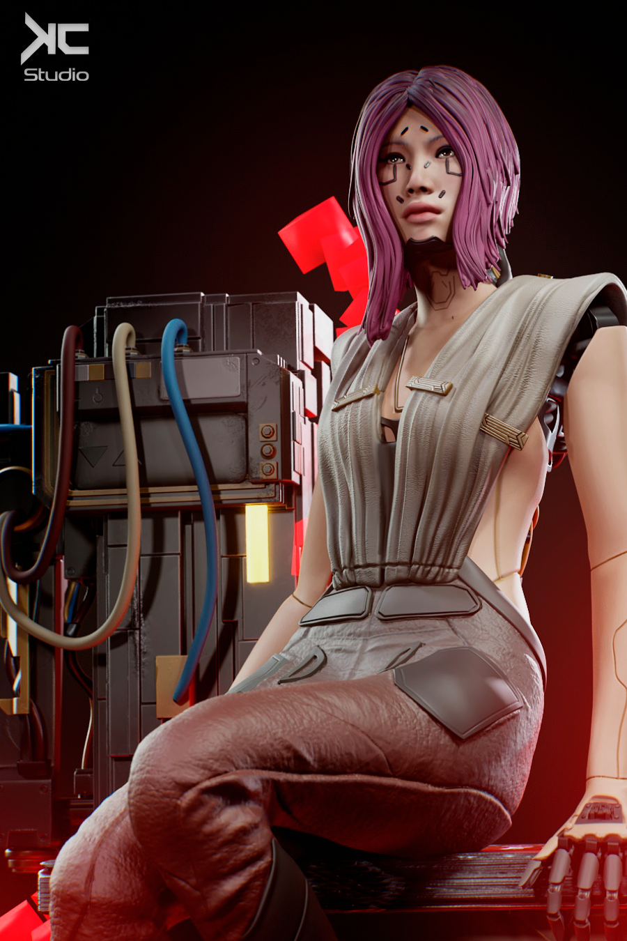 Songbird | Cyberpunk 2077 | Fan Art | Fully Magnetized Collectible Figurine