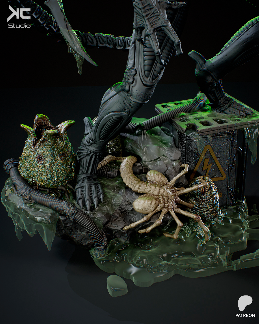 Xenomorph Drone | Alien | Fan Art | Fully Magnetized Figurine
