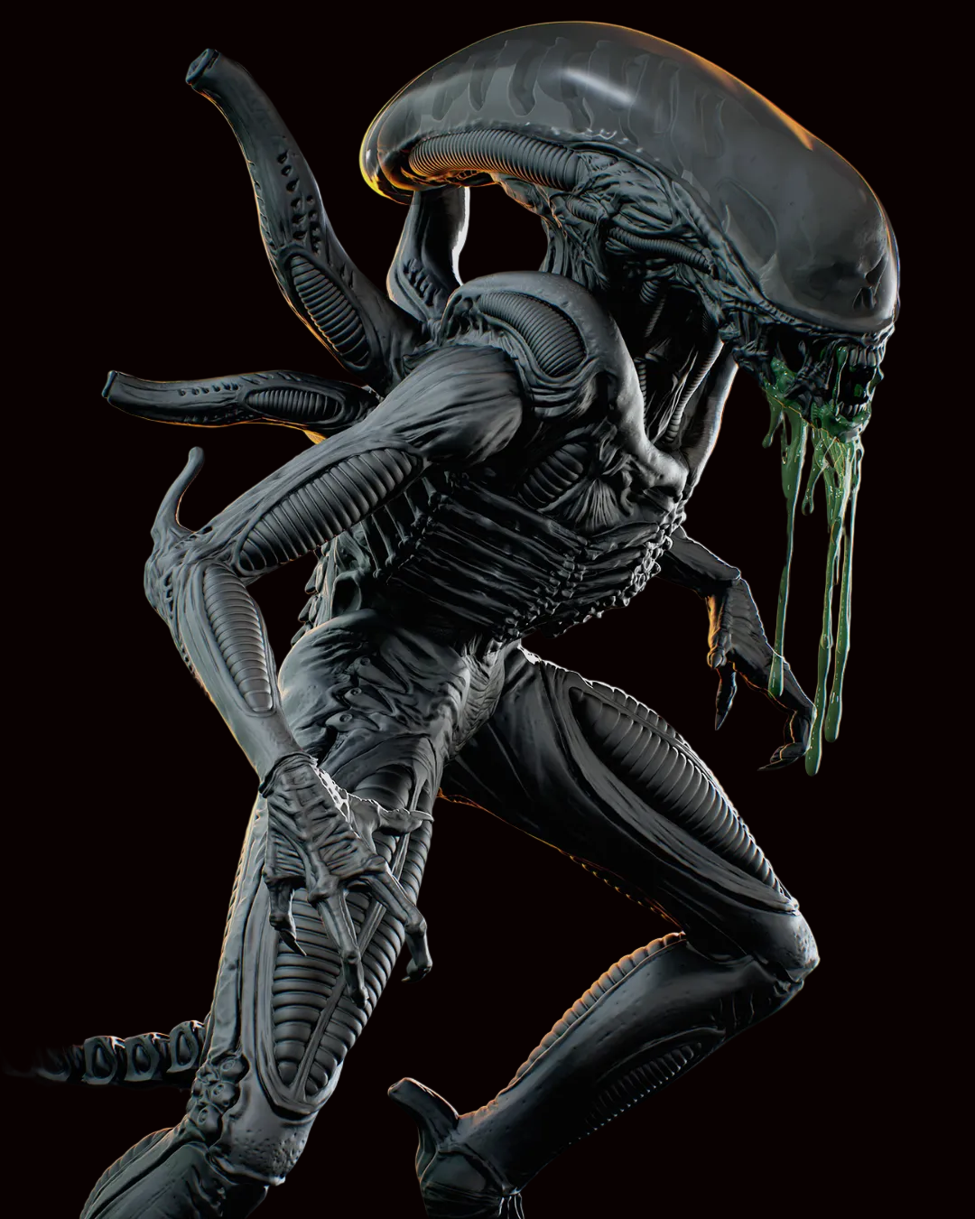 Xenomorph Drone | Alien | Fan Art | Fully Magnetized Figurine