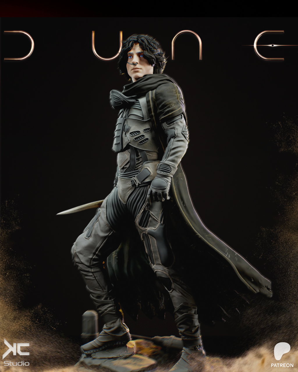Paul Atreides | Dune | Fan Art | Fully Magnetized Figurine