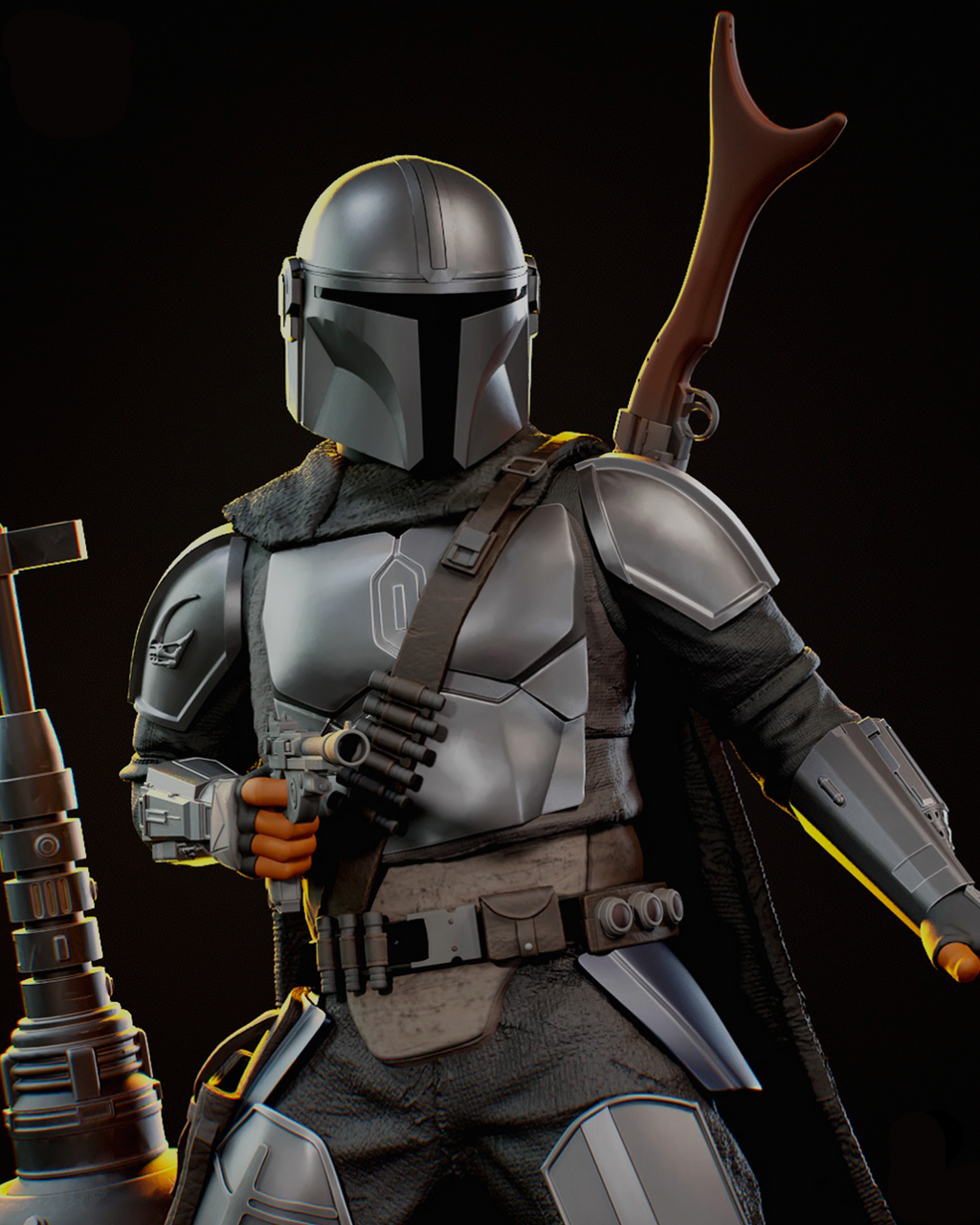 The Mandalorian & Grogu | Star Wars | Fan Art | Fully Magnetized Figurine