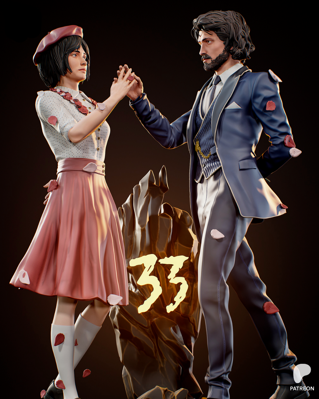 Clara & Gustave | Expedition 33 | Fan Art | Fully Magnetized Figurine