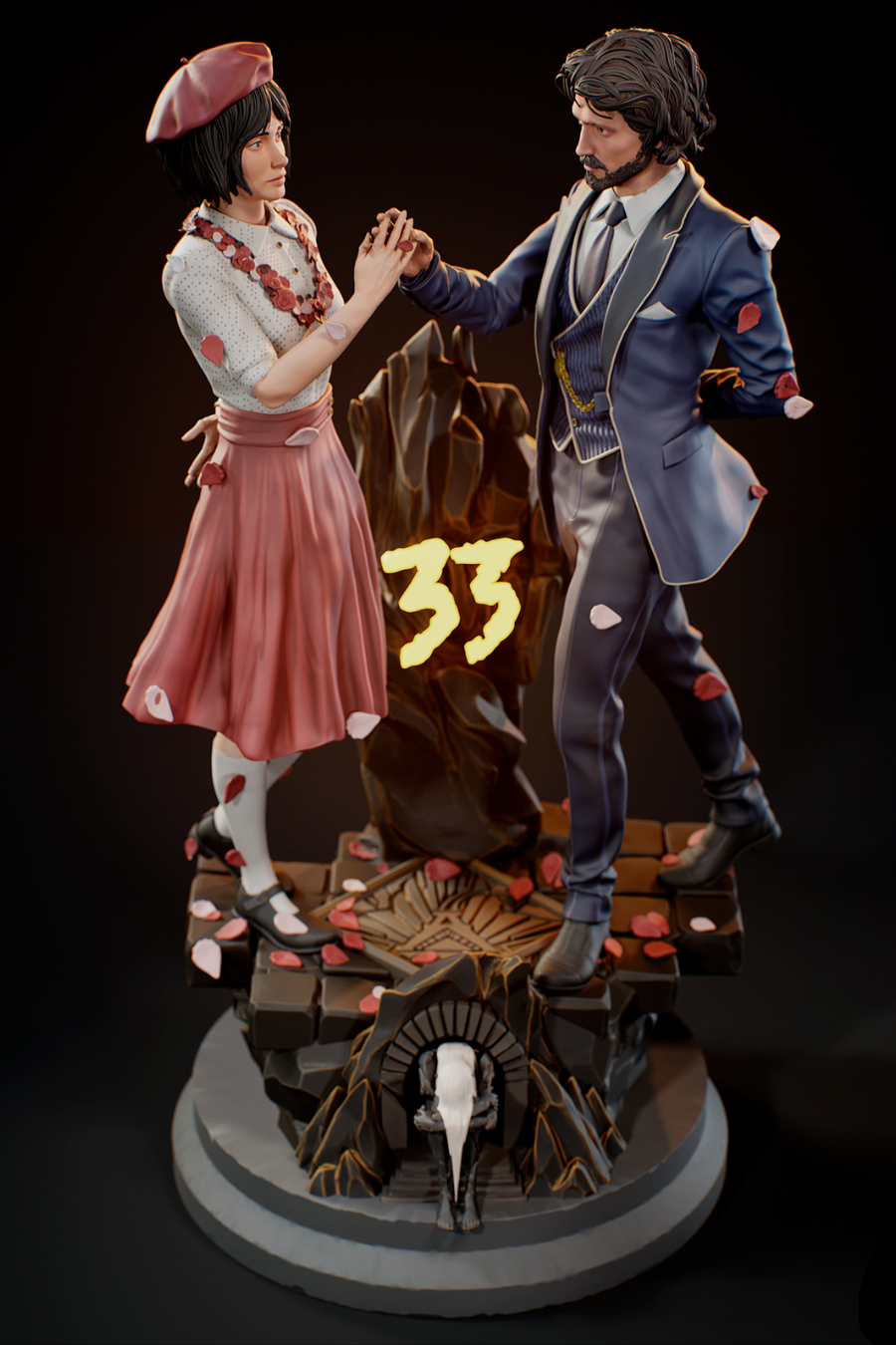 Clara & Gustave | Expedition 33 | Fan Art | Fully Magnetized Figurine