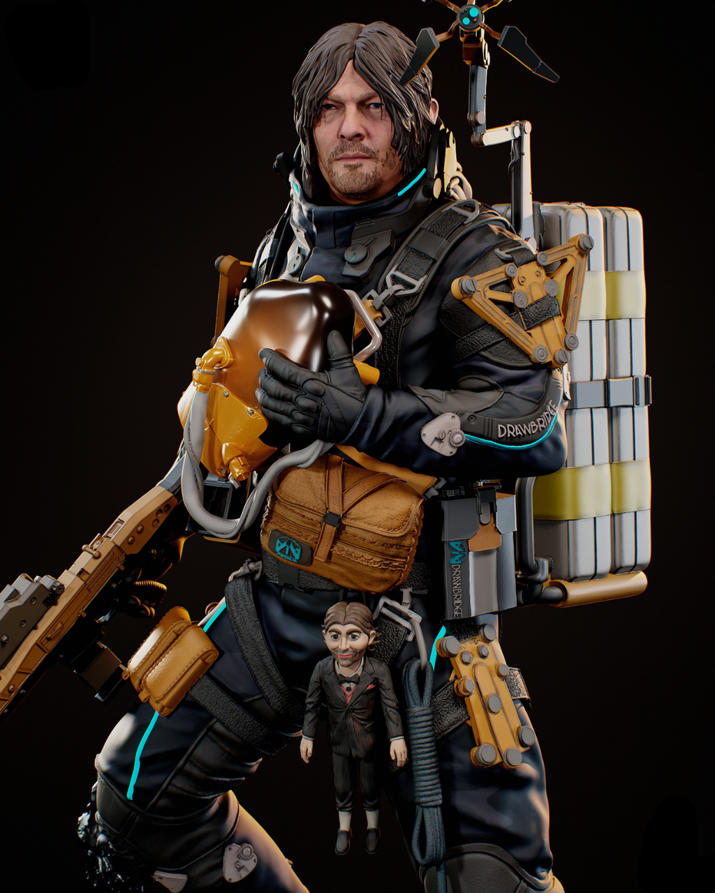 Sam Porter Bridges | Death Stranding | Fan Art | Fully Magnetized Figurine